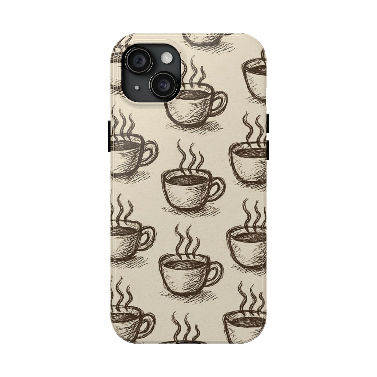 Elegant Coffee Cup Phone Cases - Stylish Tough Cases for Coffee Lovers, Gift for Tea Enthusiasts, Unique Phone Accessory
