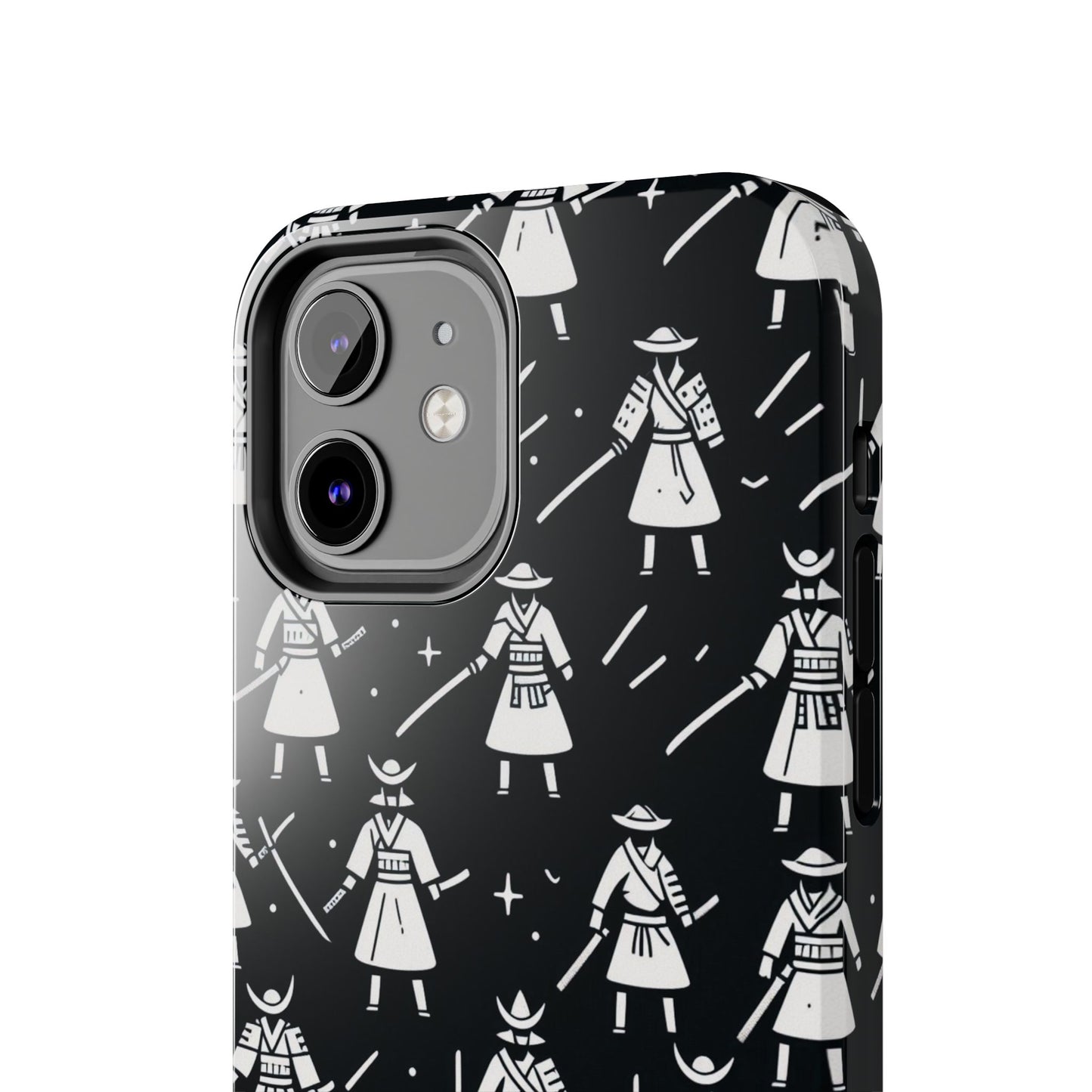 Warrior Pattern Tough Phone Cases, Durable Phone Cover, Unique Gift for Gamers, Protection from Drops, Stylish Phone Accessories