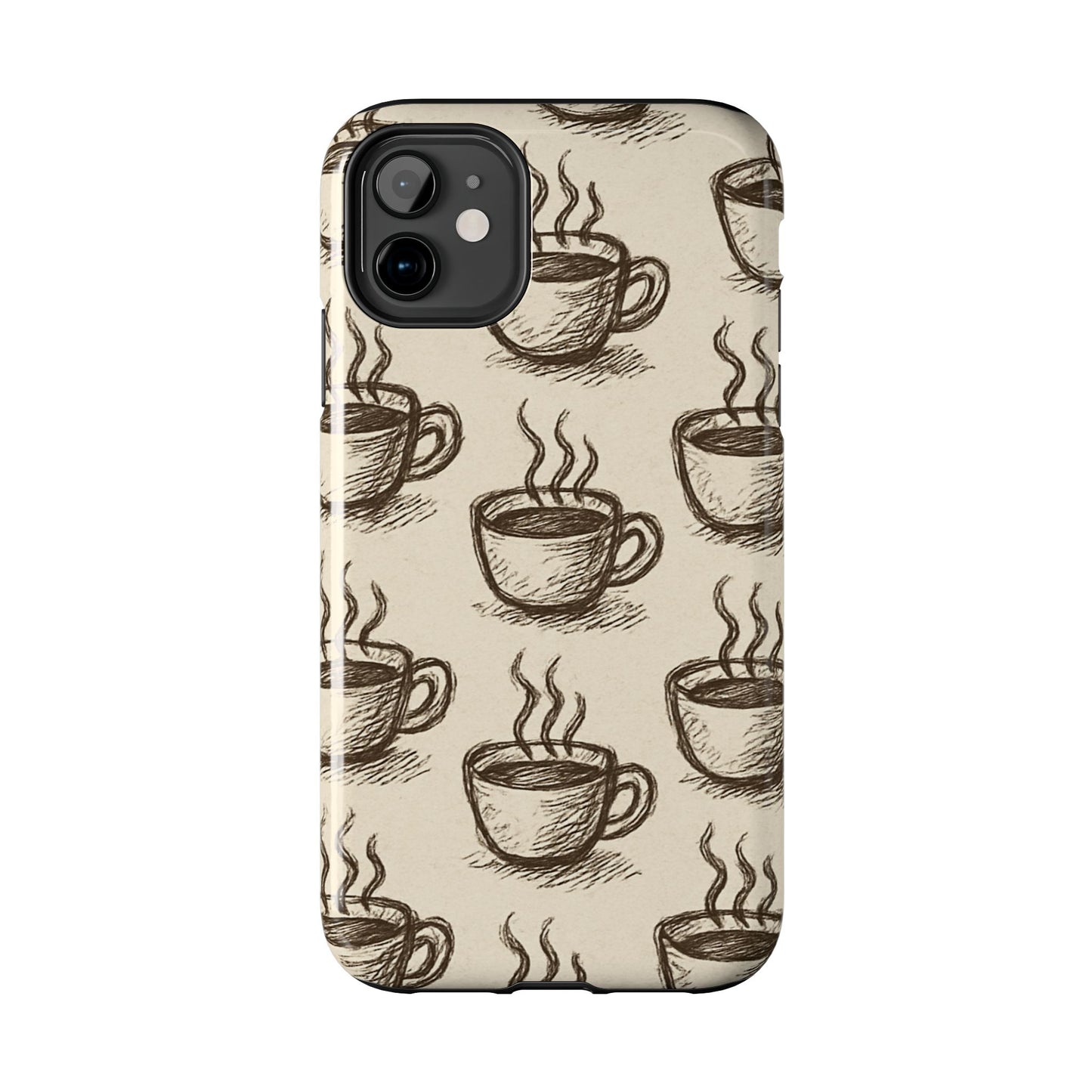 Elegant Coffee Cup Phone Cases - Stylish Tough Cases for Coffee Lovers, Gift for Tea Enthusiasts, Unique Phone Accessory
