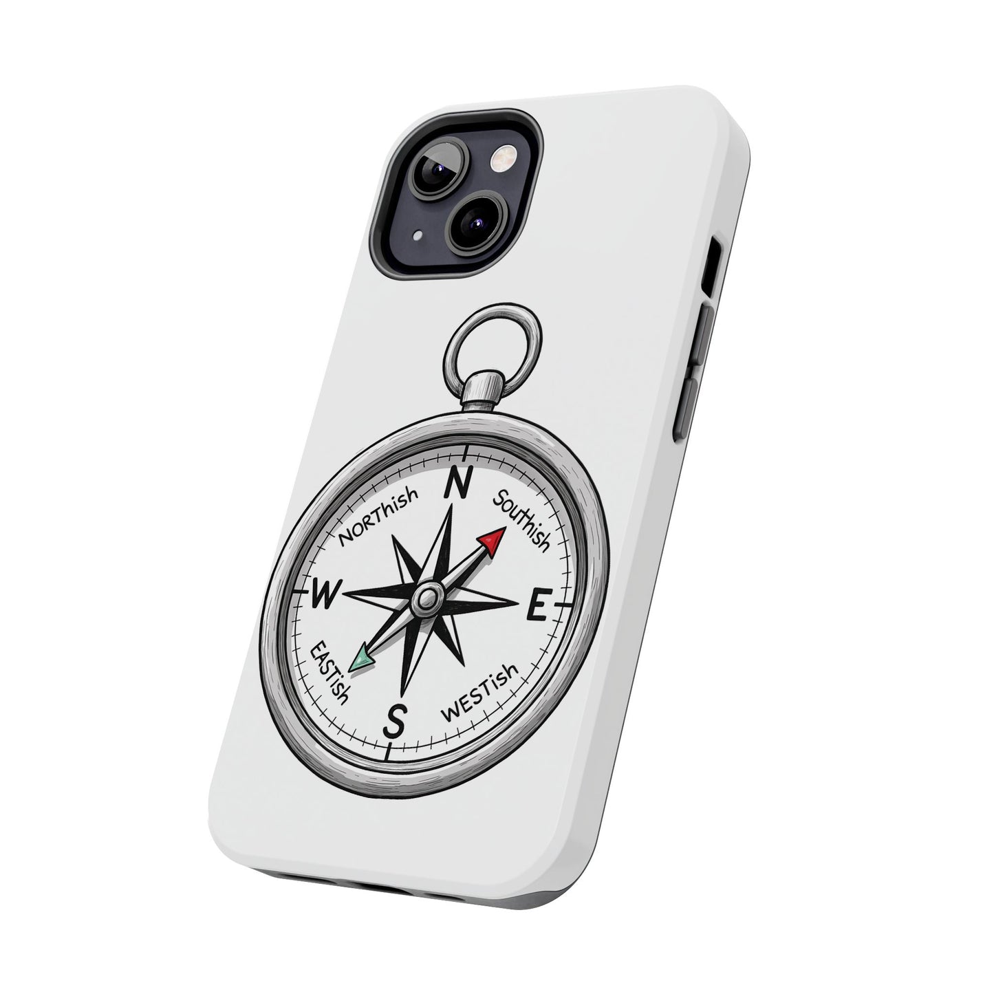 Compass Phone Case | Adventure Ready Tough Case, Gifts for Travelers, Unique Phone Accessories, Birthday Present, Personalized Design