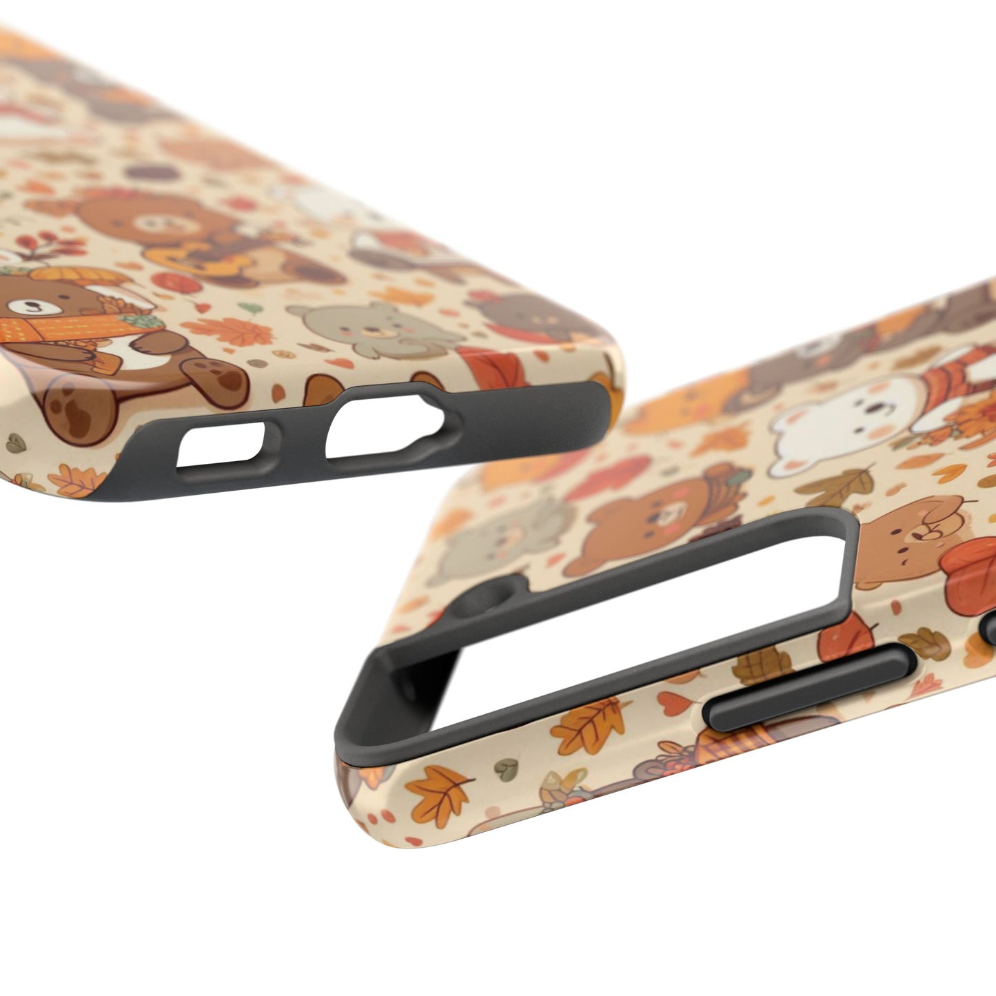 Cute Bear Phone Case - Durable Tough Cases for Animal Lovers, Gift for Kids, Cute Fall Decor, Whimsical Accessories, Fun Style