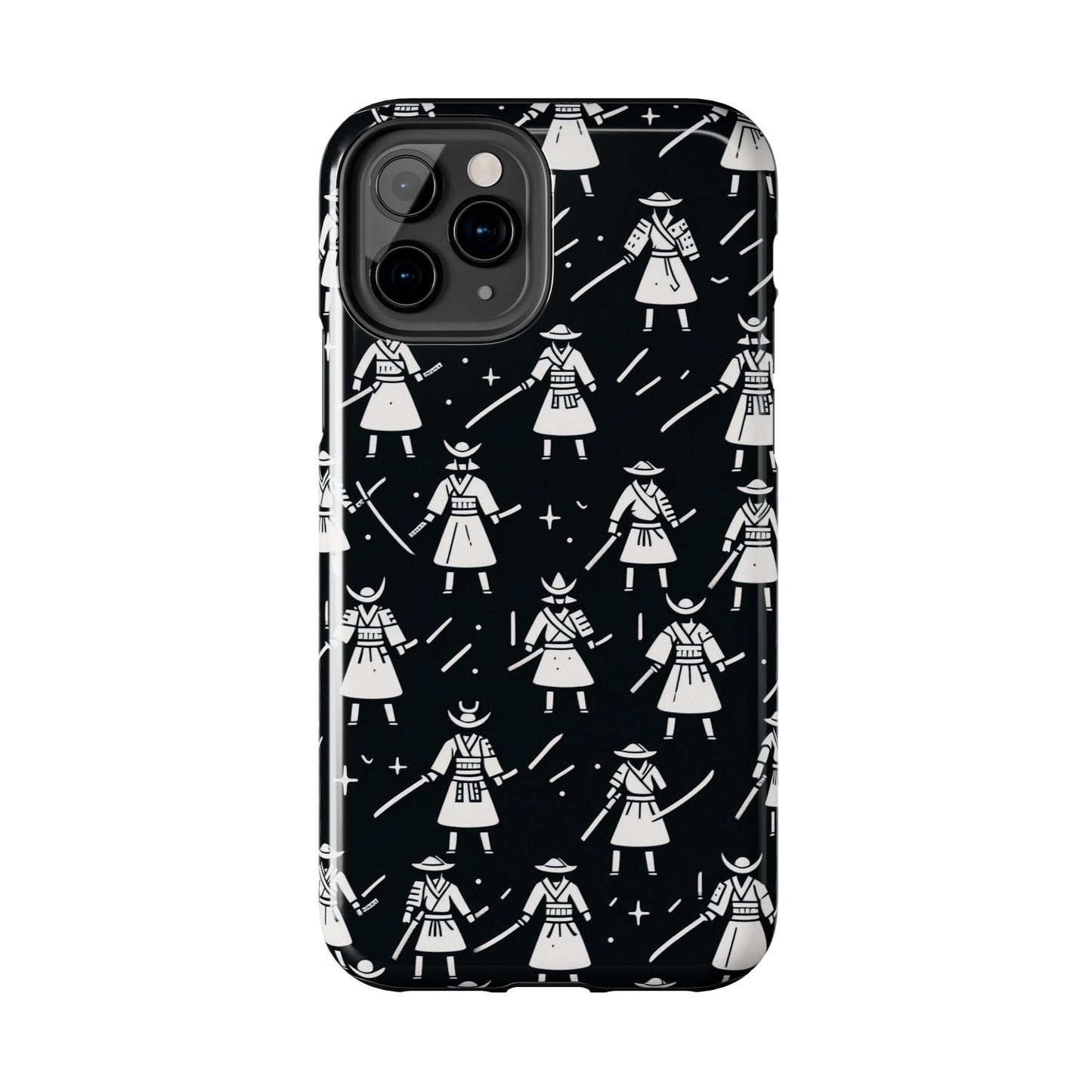Warrior Pattern Tough Phone Cases, Durable Phone Cover, Unique Gift for Gamers, Protection from Drops, Stylish Phone Accessories