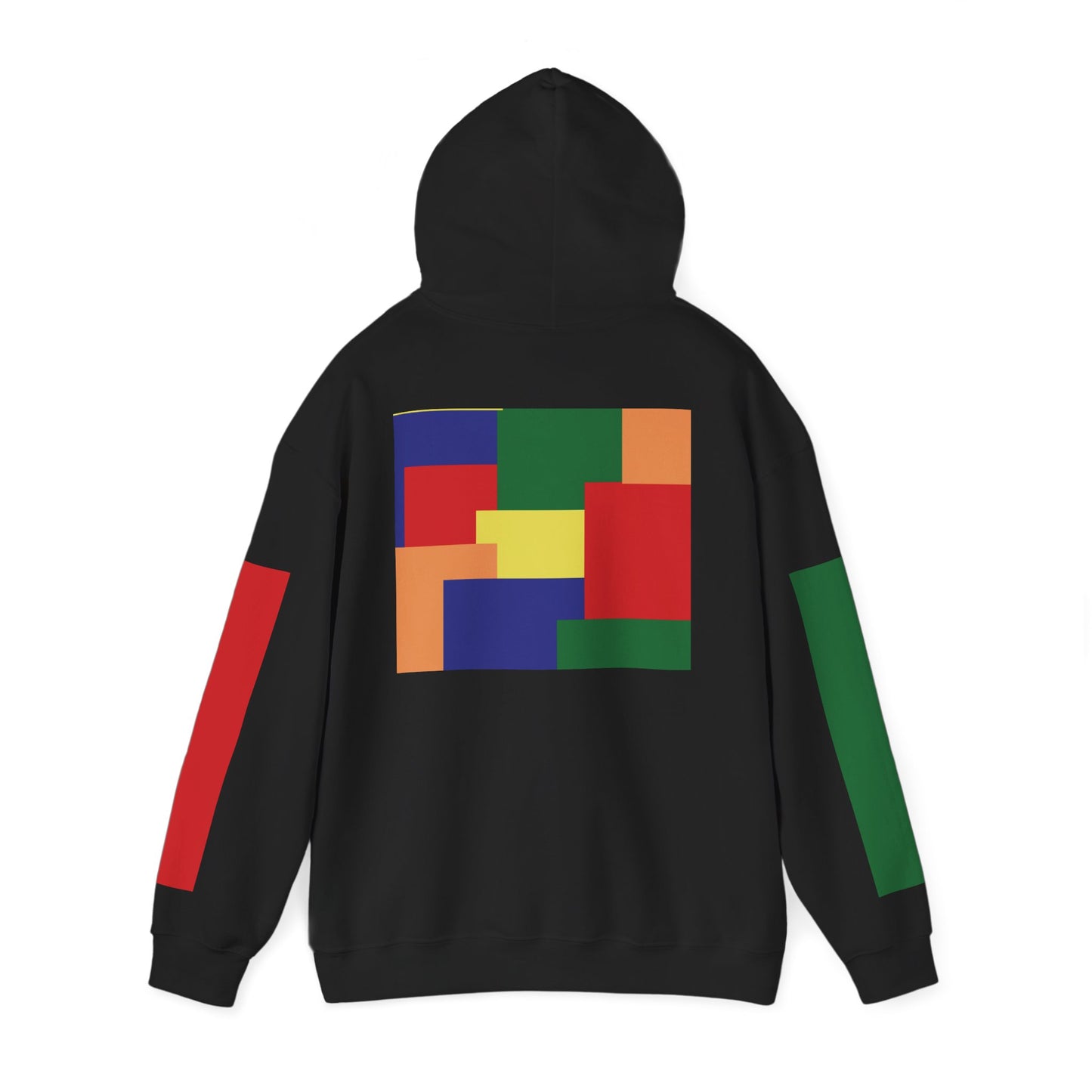 Colorful Abstract Hoodie, Unisex Heavy Blend Sweatshirt, Cozy Layering Piece, Gift for Art Lovers, Unique Fashion Statement