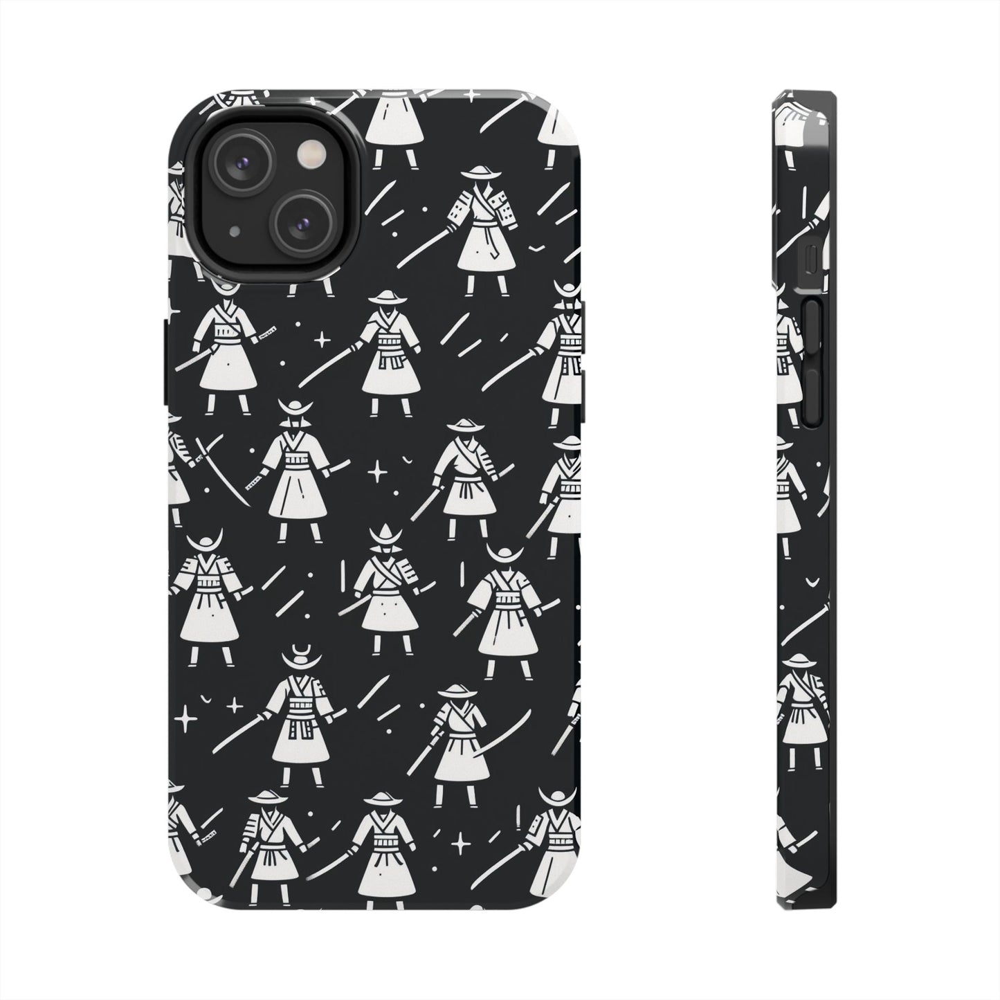 Warrior Pattern Tough Phone Cases, Durable Phone Cover, Unique Gift for Gamers, Protection from Drops, Stylish Phone Accessories