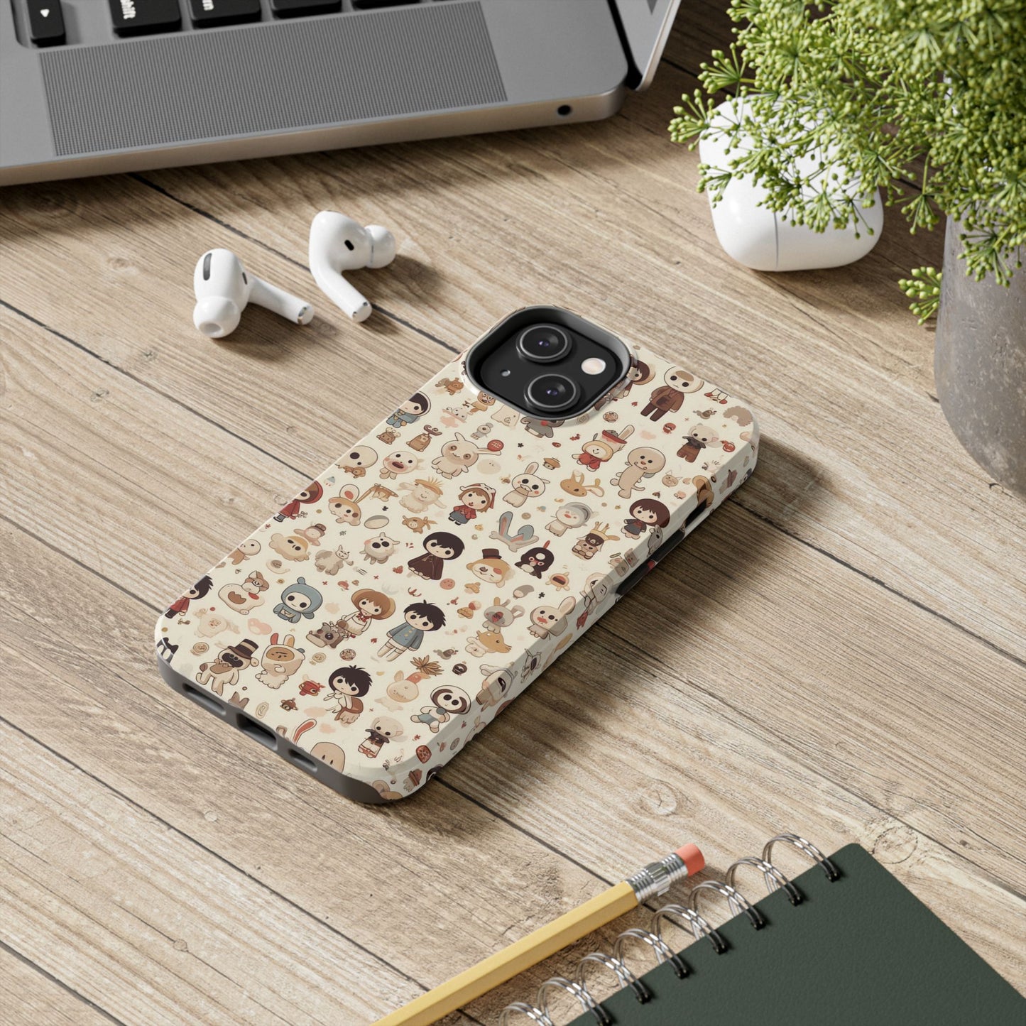 Cute Character Phone Case, Durable Phone Cover, Kawaii Phone Cases, Unique Phone Accessories, Gift for Kids and Teens