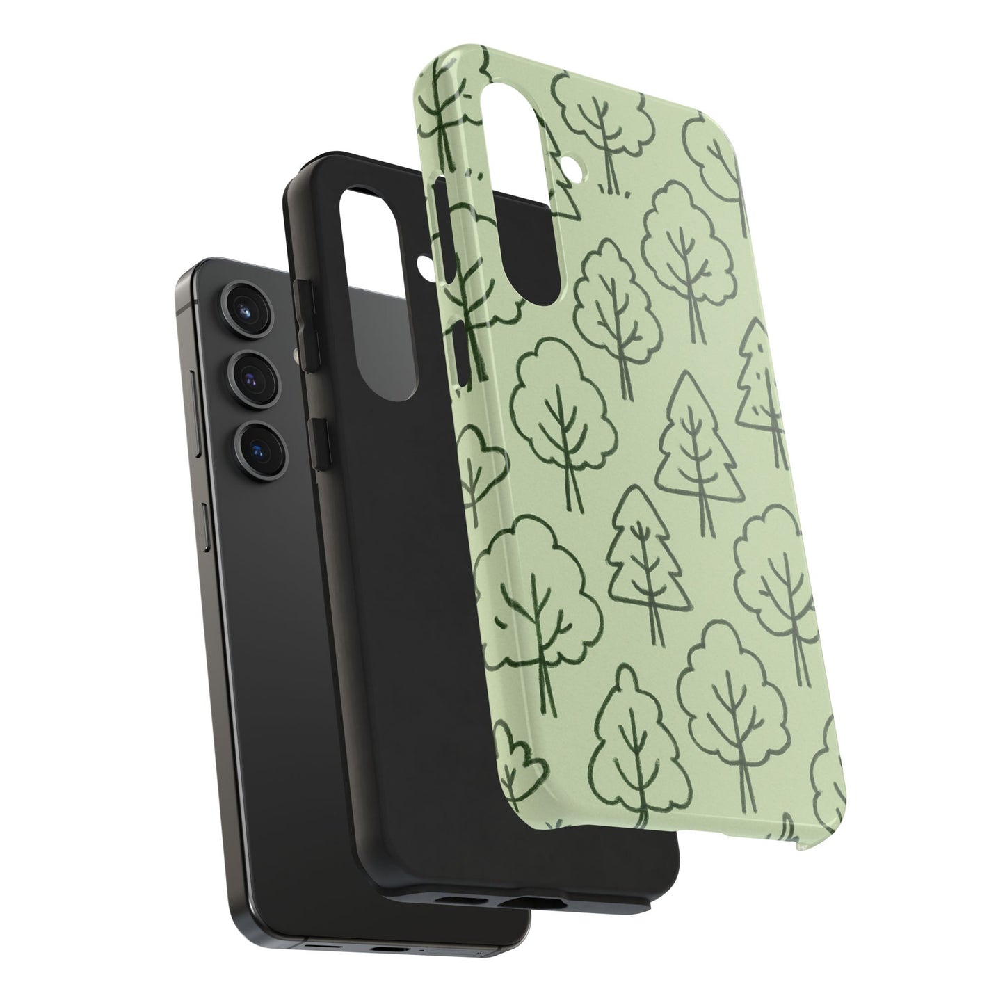 Nature-Inspired Tough Phone Cases | Forest Pattern, Eco-Friendly Design, Gift for Nature Lovers, Outdoor Enthusiasts, Phone Protection