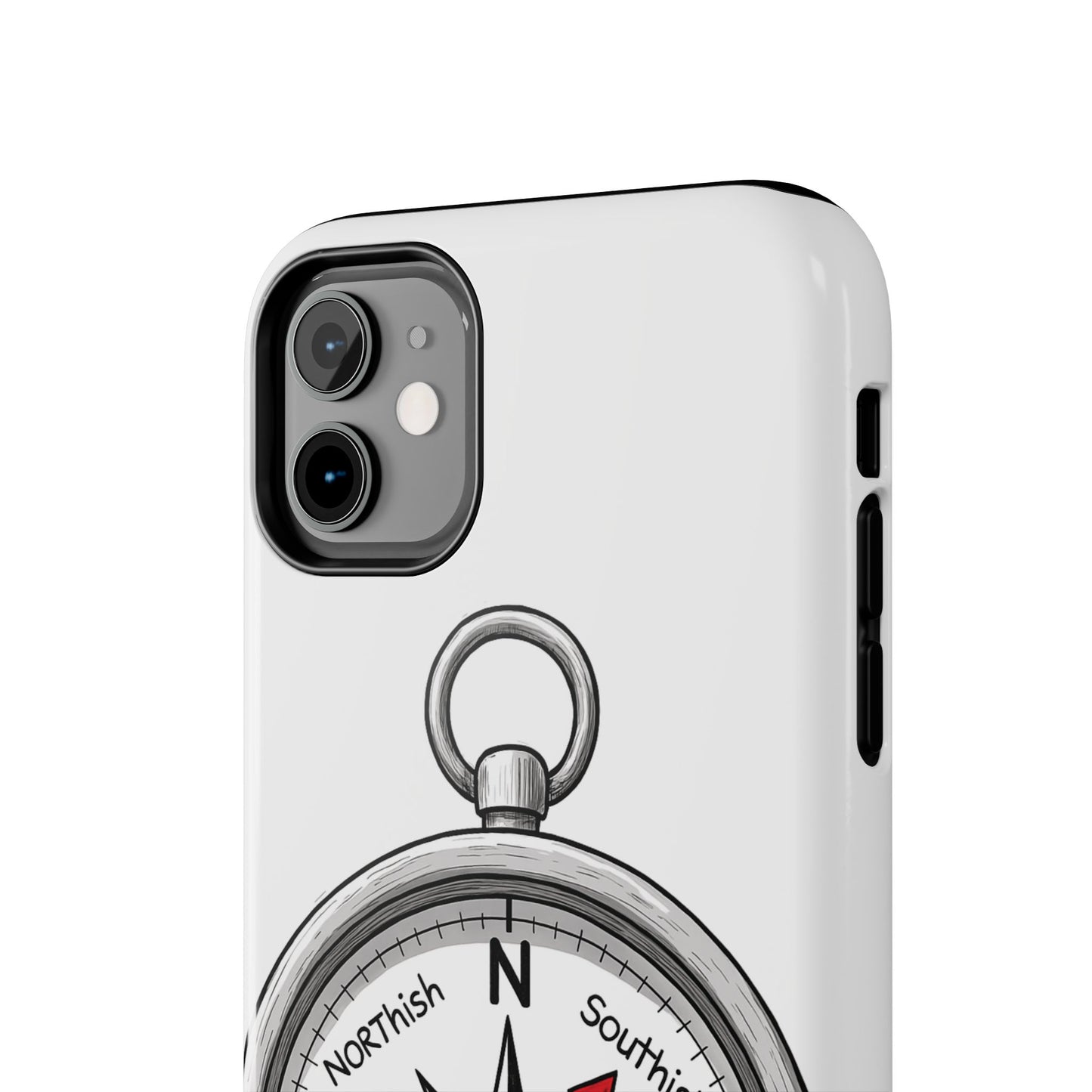 Compass Phone Case | Adventure Ready Tough Case, Gifts for Travelers, Unique Phone Accessories, Birthday Present, Personalized Design