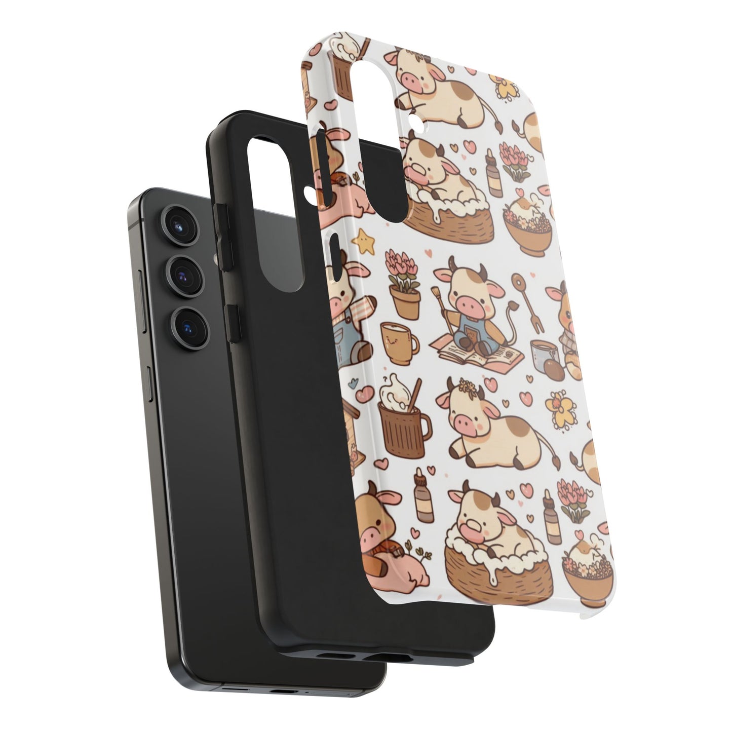 Cute Cow Phone Case, Tough Cow Themed Case, Animal Lover Gift, Durable Phone Protector, Fun Cow Print Design, Ideal for Birthdays