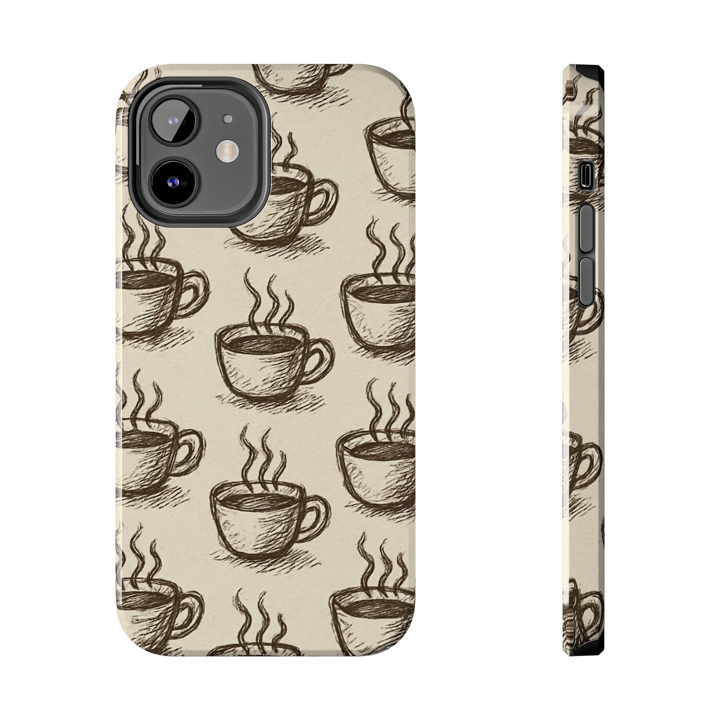 Elegant Coffee Cup Phone Cases - Stylish Tough Cases for Coffee Lovers, Gift for Tea Enthusiasts, Unique Phone Accessory