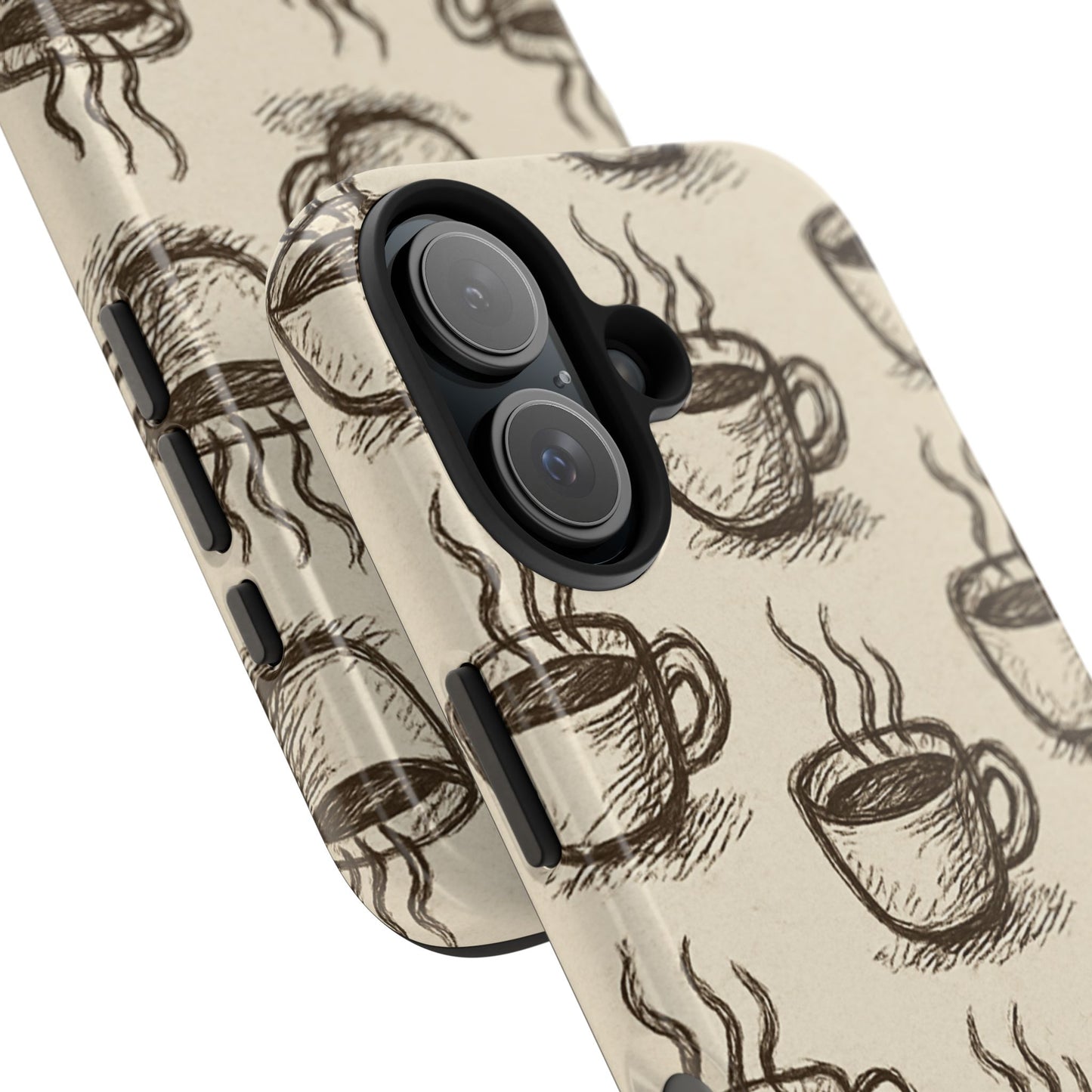 Elegant Coffee Cup Phone Cases - Stylish Tough Cases for Coffee Lovers, Gift for Tea Enthusiasts, Unique Phone Accessory