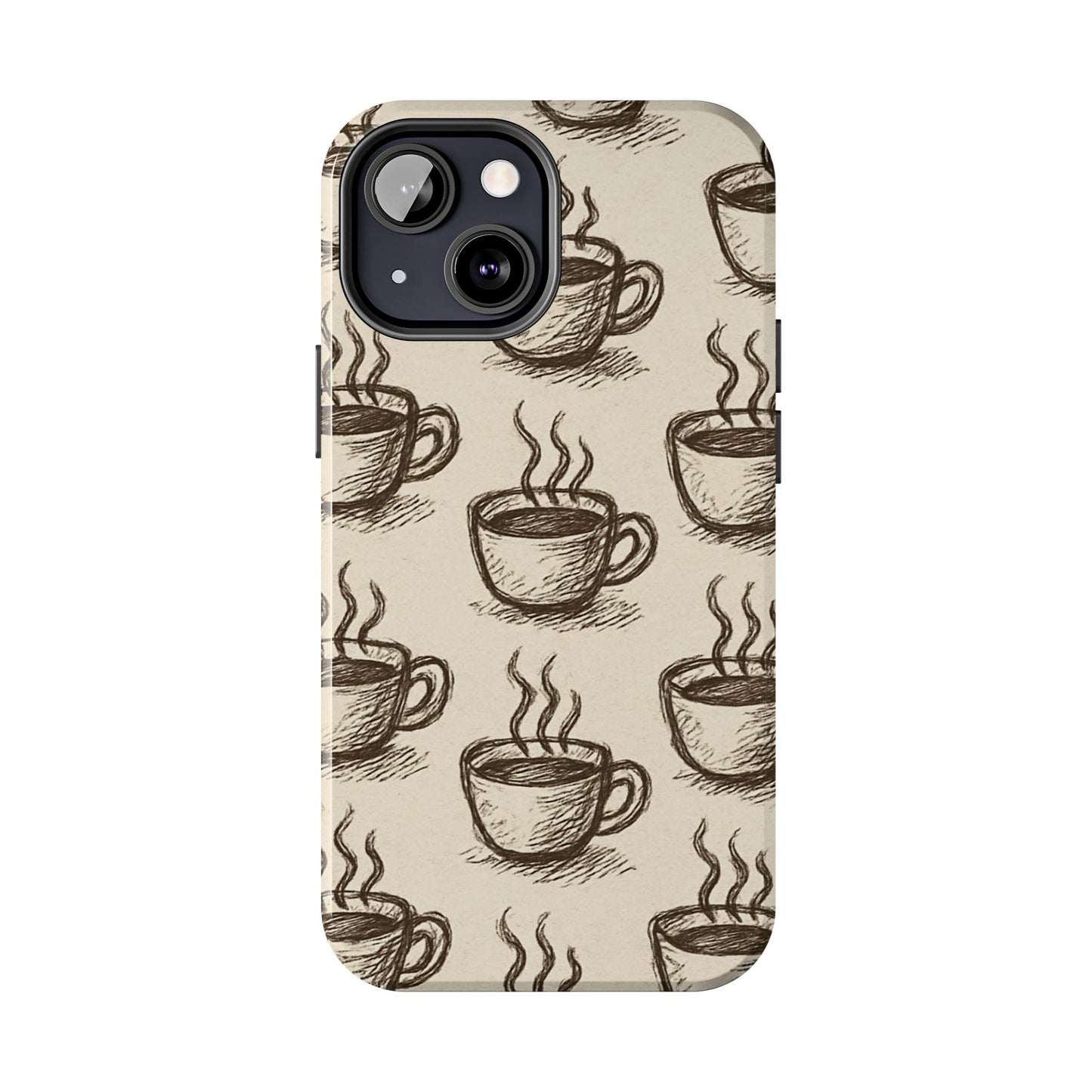 Elegant Coffee Cup Phone Cases - Stylish Tough Cases for Coffee Lovers, Gift for Tea Enthusiasts, Unique Phone Accessory