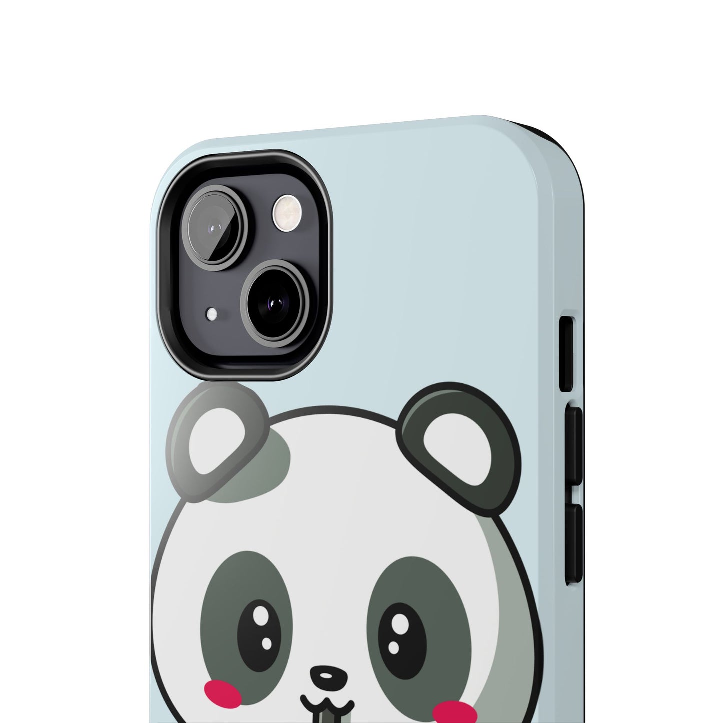 Cute Panda Phone Case with Bubble Tea Design, Tough Phone Cases, Cartoon Character Accessories, Gift for Her, Fun Mobile Cover