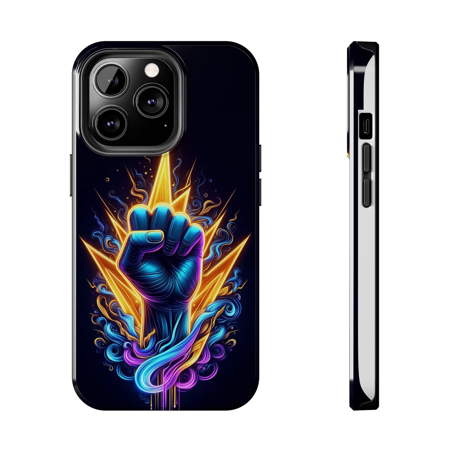 Vibrant Tough Phone Case, Unique Phone Protector, Gift for Him, Colorful Smartphone Cover, Inspirational Design