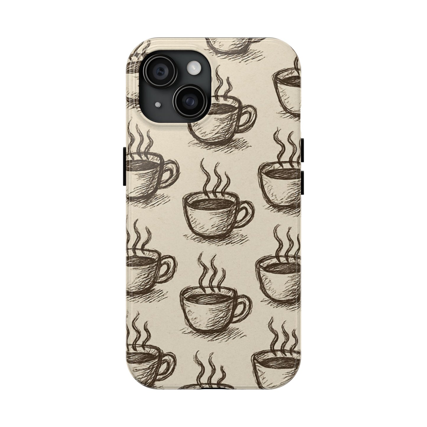 Elegant Coffee Cup Phone Cases - Stylish Tough Cases for Coffee Lovers, Gift for Tea Enthusiasts, Unique Phone Accessory