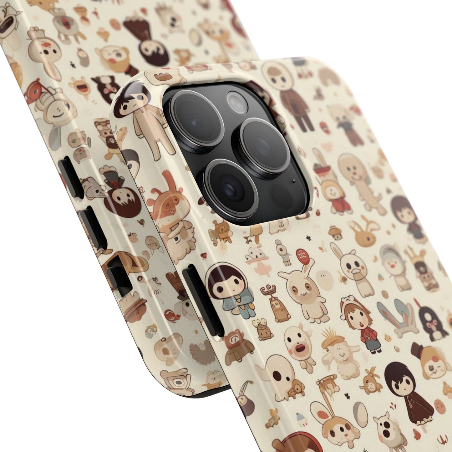 Cute Character Phone Case, Durable Phone Cover, Kawaii Phone Cases, Unique Phone Accessories, Gift for Kids and Teens