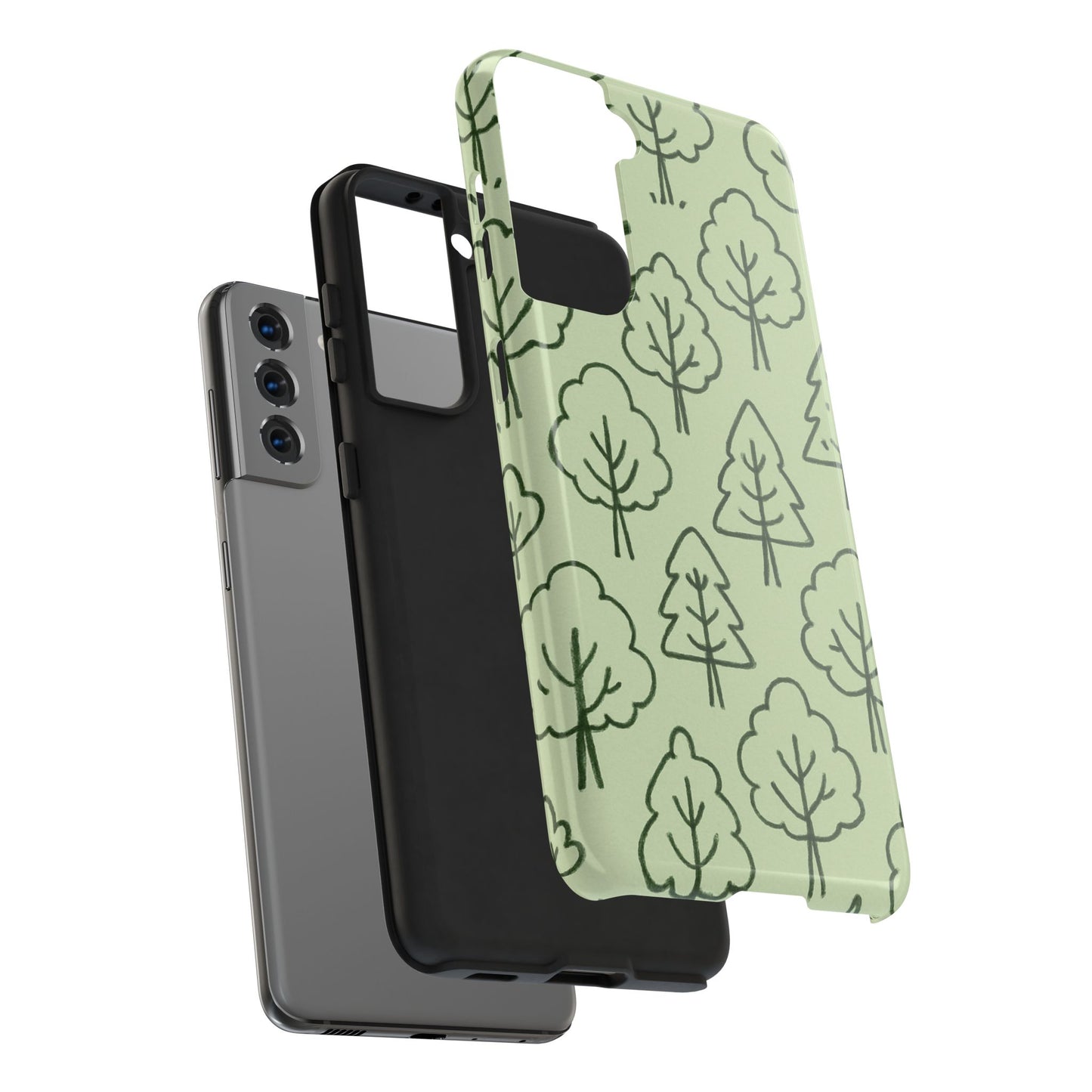Nature-Inspired Tough Phone Cases | Forest Pattern, Eco-Friendly Design, Gift for Nature Lovers, Outdoor Enthusiasts, Phone Protection