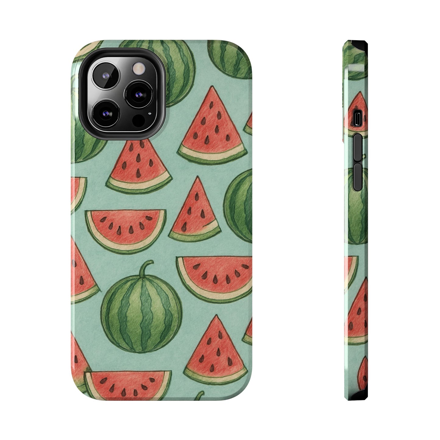 Fun Watermelon Phone Cases, Summer Phone Cover, Cute Fruit Case, Unique Cell Phone Accessory, Gift for Her, Phone Protection