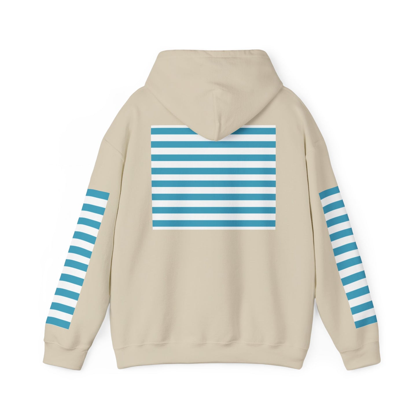Unisex Striped Heavy Blend Hoodie - Cozy Fashion Statement
