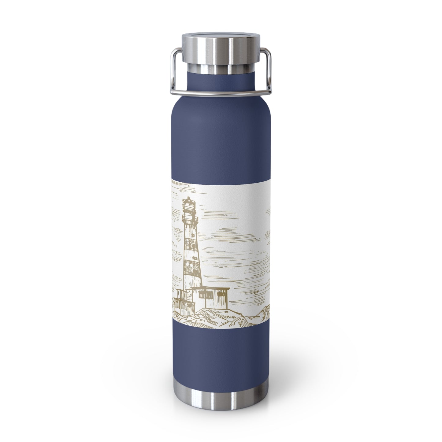 Lighthouse Insulated Water Bottle - 22oz Copper Vacuum Flask