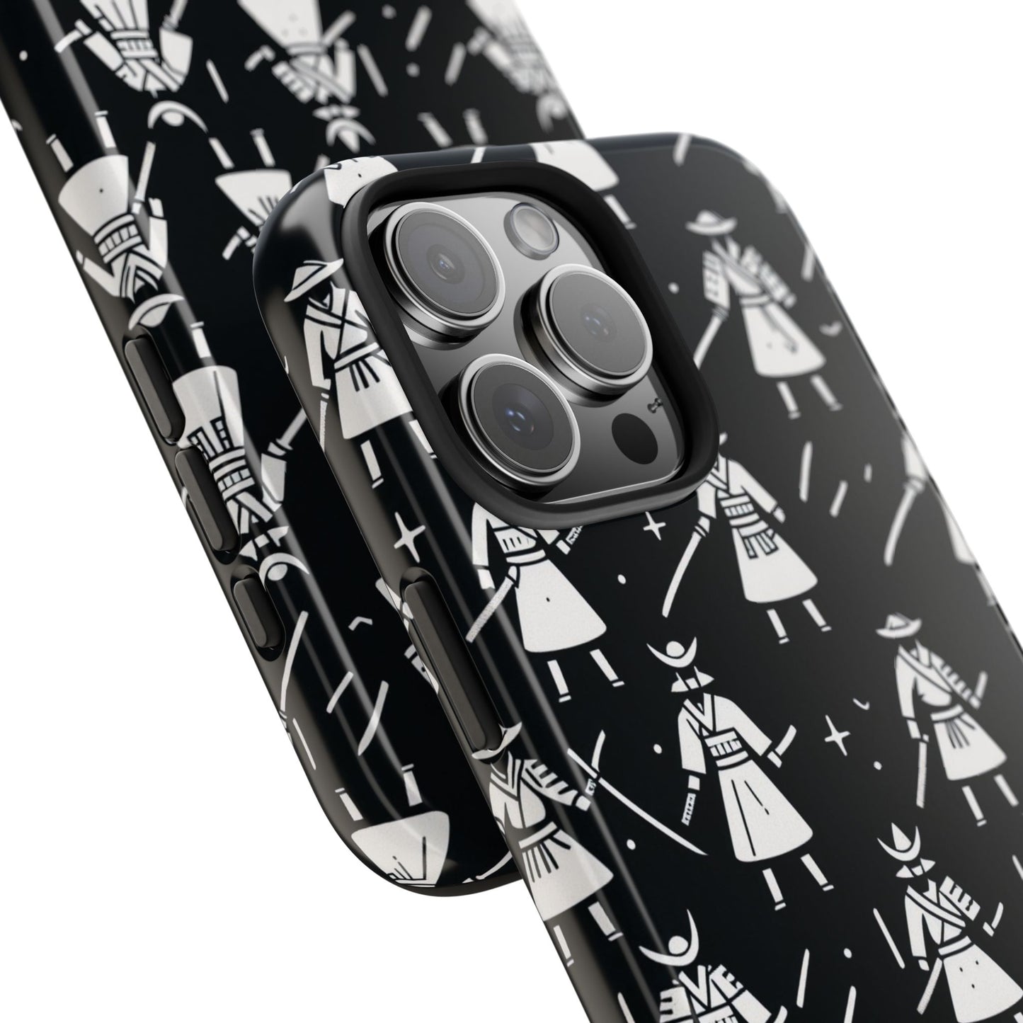 Warrior Pattern Tough Phone Cases, Durable Phone Cover, Unique Gift for Gamers, Protection from Drops, Stylish Phone Accessories