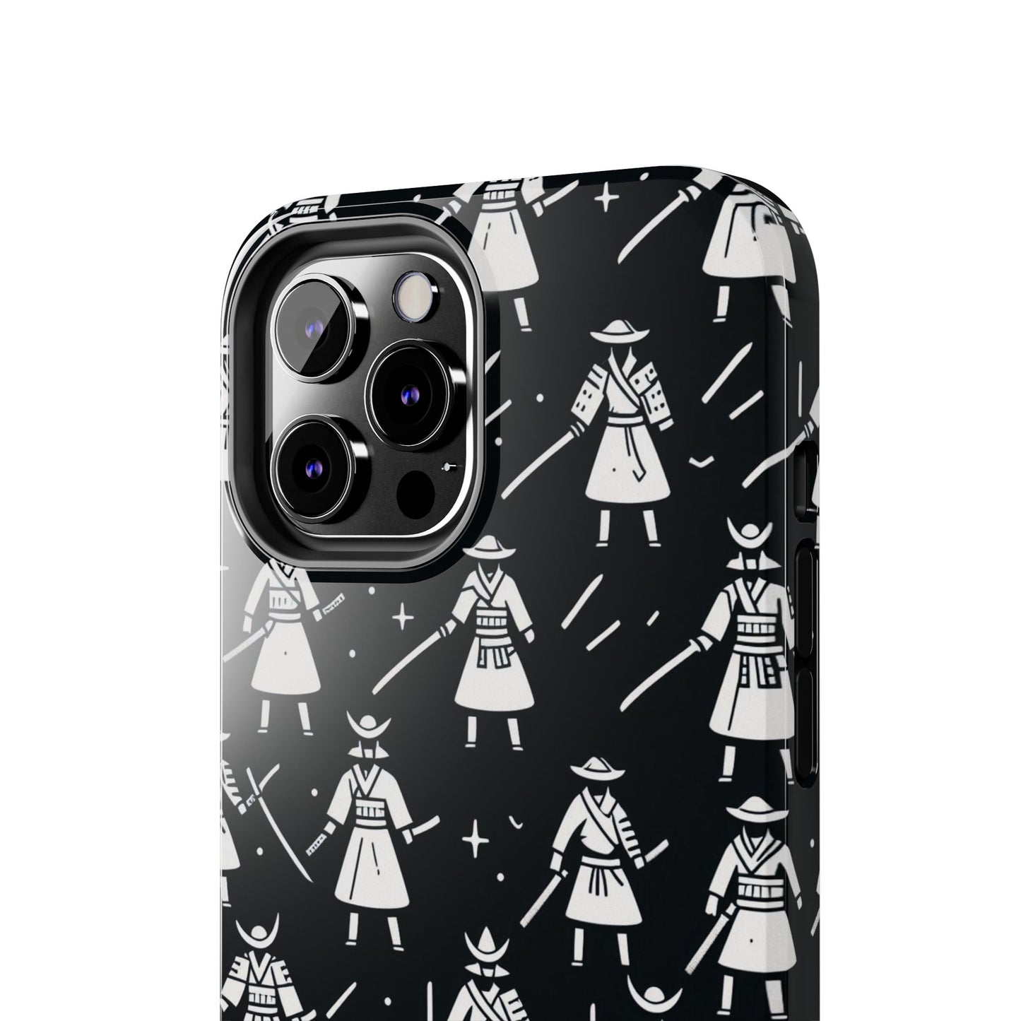 Warrior Pattern Tough Phone Cases, Durable Phone Cover, Unique Gift for Gamers, Protection from Drops, Stylish Phone Accessories