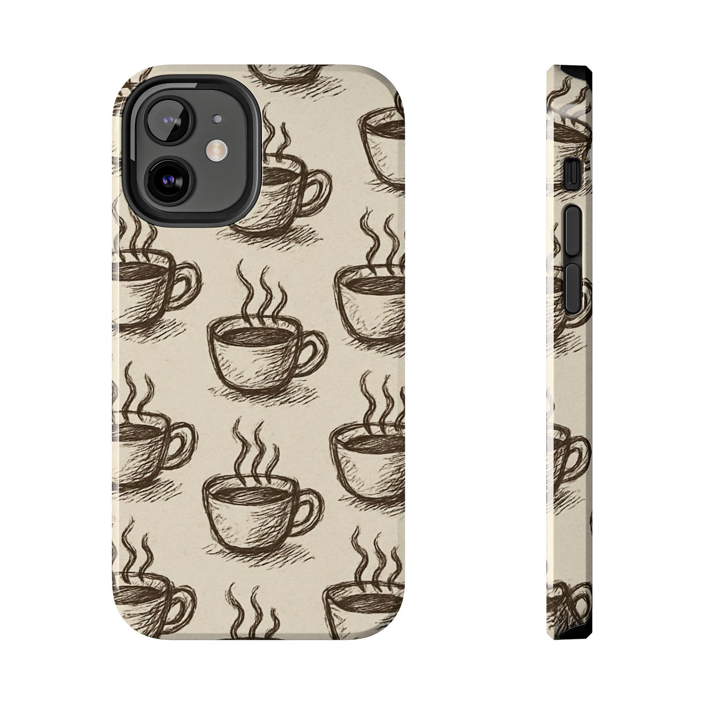 Elegant Coffee Cup Phone Cases - Stylish Tough Cases for Coffee Lovers, Gift for Tea Enthusiasts, Unique Phone Accessory