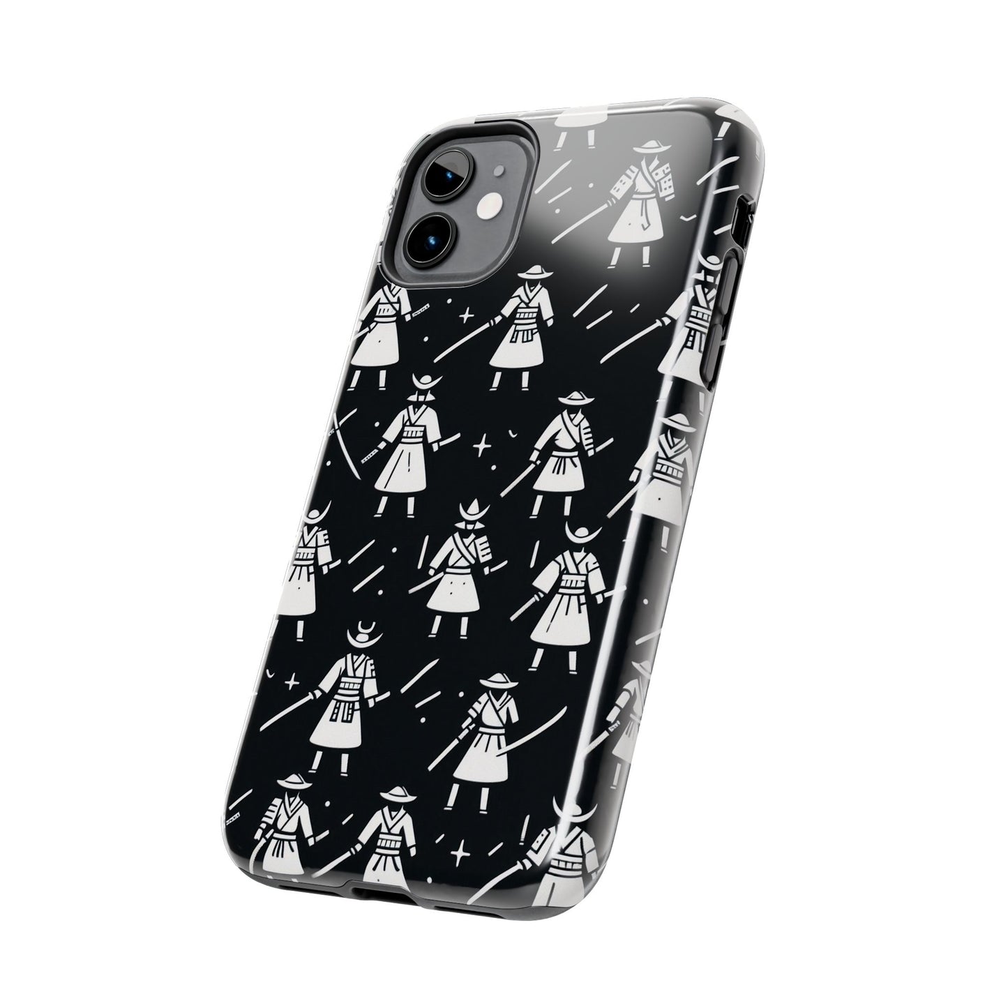 Warrior Pattern Tough Phone Cases, Durable Phone Cover, Unique Gift for Gamers, Protection from Drops, Stylish Phone Accessories