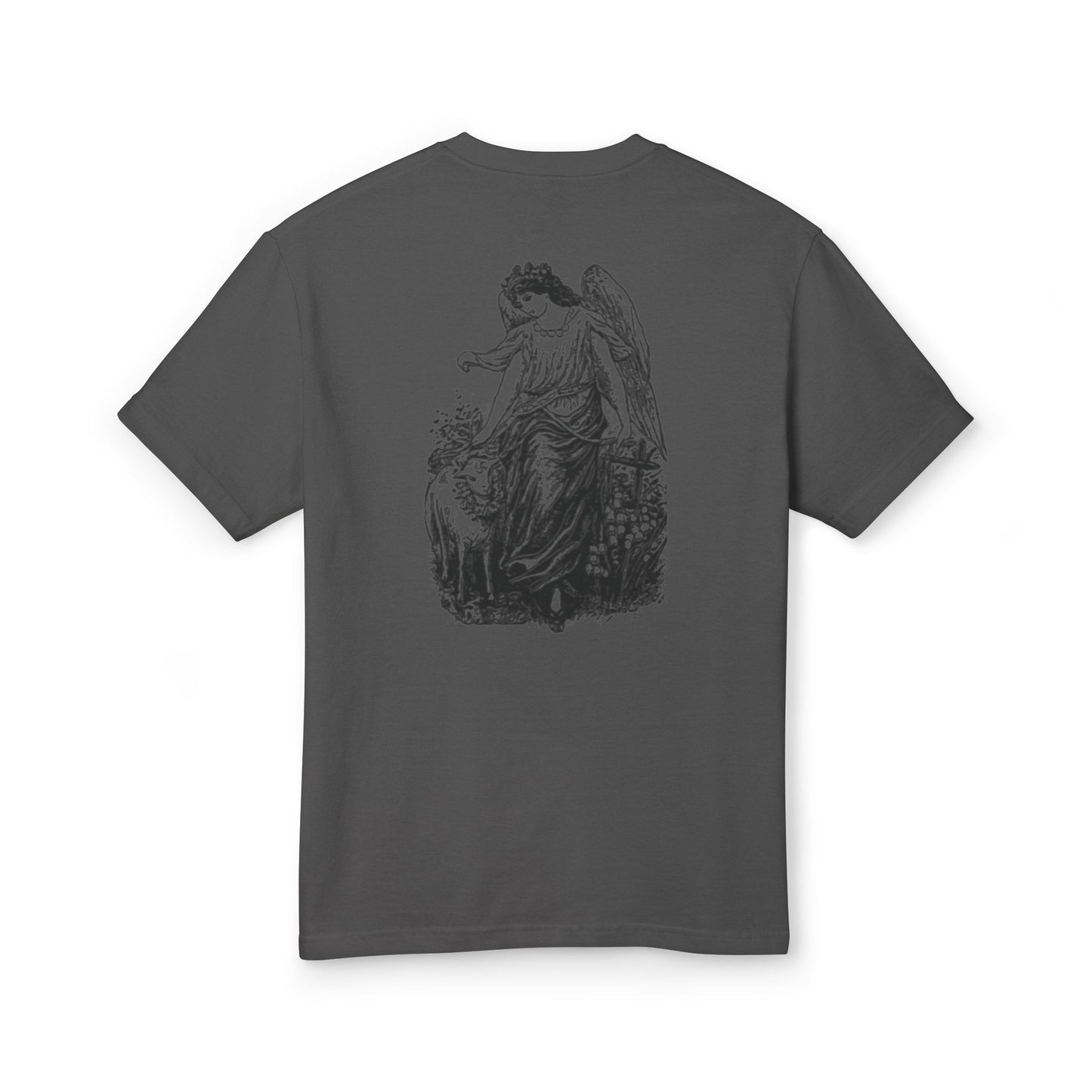 Vintage Angel & Sheep Graphic Tee - Unisex Heavyweight Cotton T-Shirt