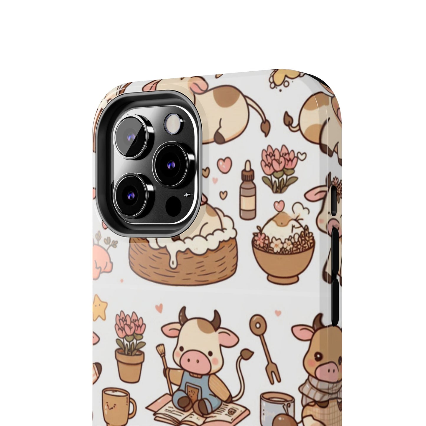 Cute Cow Phone Case, Tough Cow Themed Case, Animal Lover Gift, Durable Phone Protector, Fun Cow Print Design, Ideal for Birthdays
