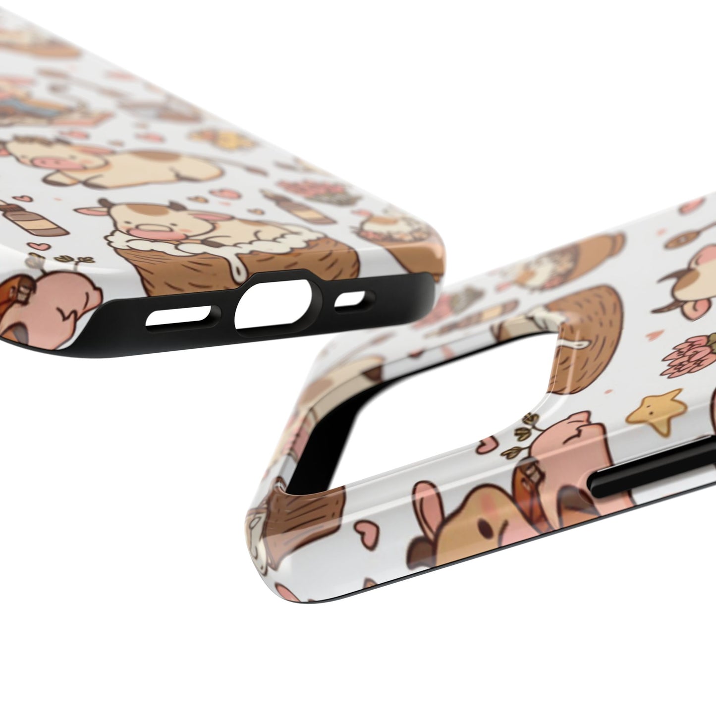 Cute Cow Phone Case, Tough Cow Themed Case, Animal Lover Gift, Durable Phone Protector, Fun Cow Print Design, Ideal for Birthdays