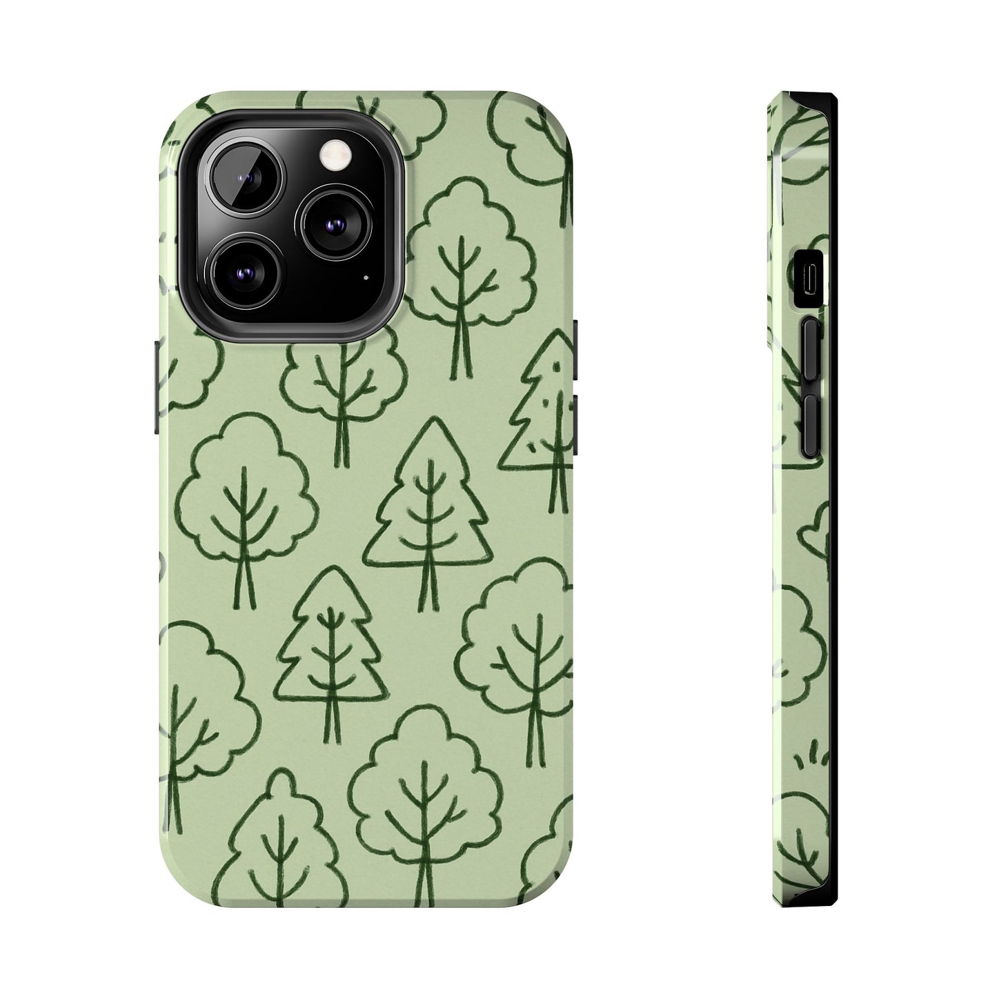 Nature-Inspired Tough Phone Cases | Forest Pattern, Eco-Friendly Design, Gift for Nature Lovers, Outdoor Enthusiasts, Phone Protection