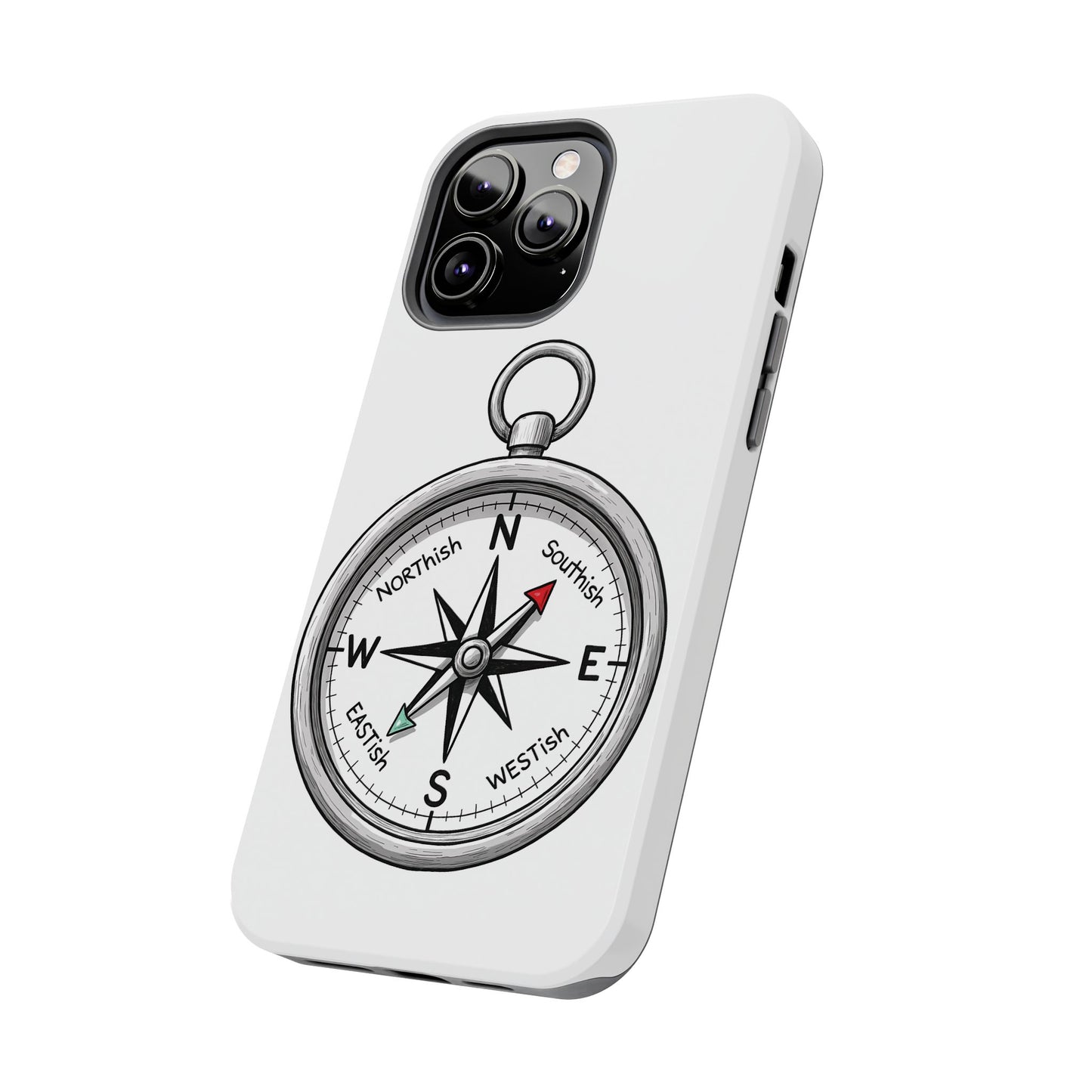 Compass Phone Case | Adventure Ready Tough Case, Gifts for Travelers, Unique Phone Accessories, Birthday Present, Personalized Design