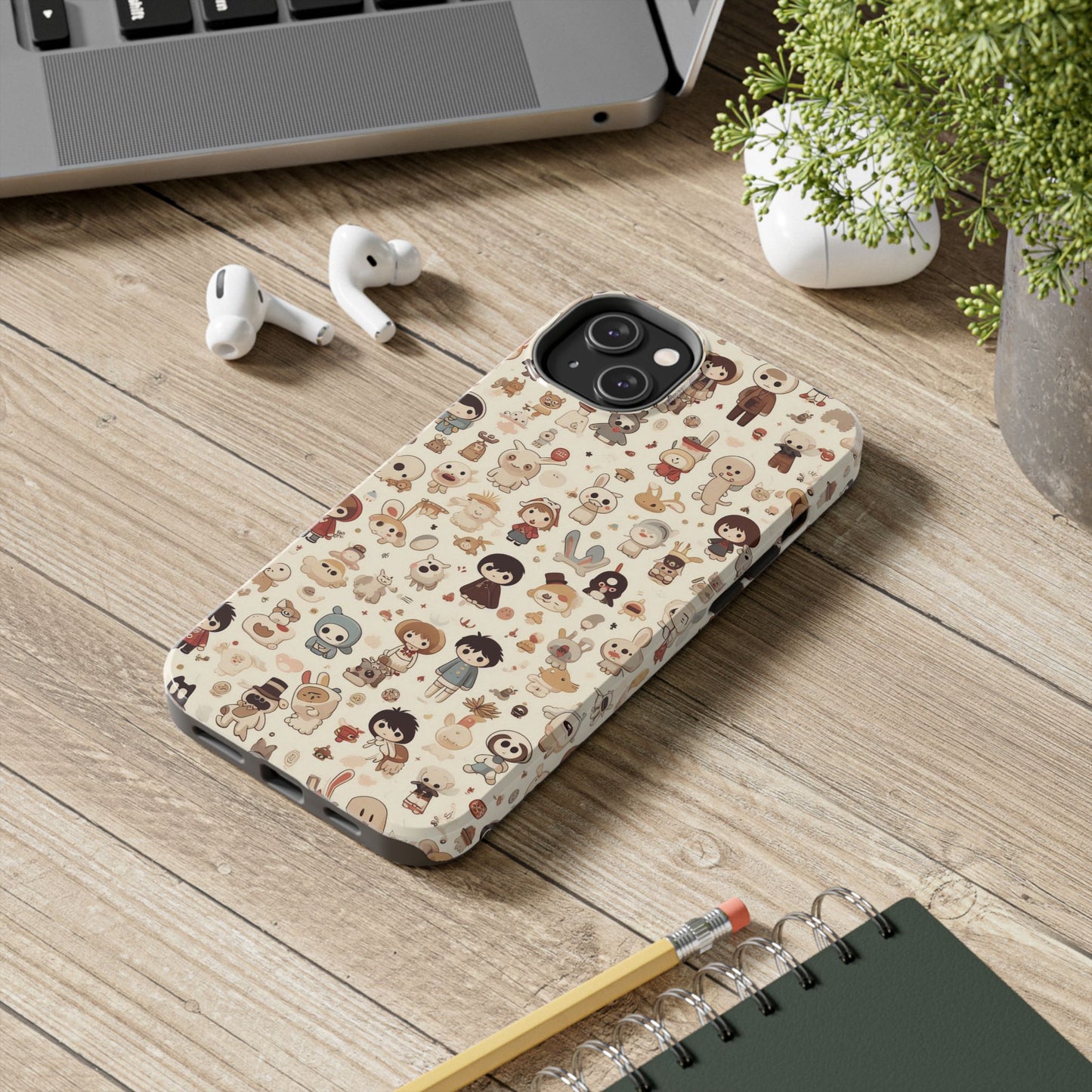 Cute Character Phone Case, Durable Phone Cover, Kawaii Phone Cases, Unique Phone Accessories, Gift for Kids and Teens