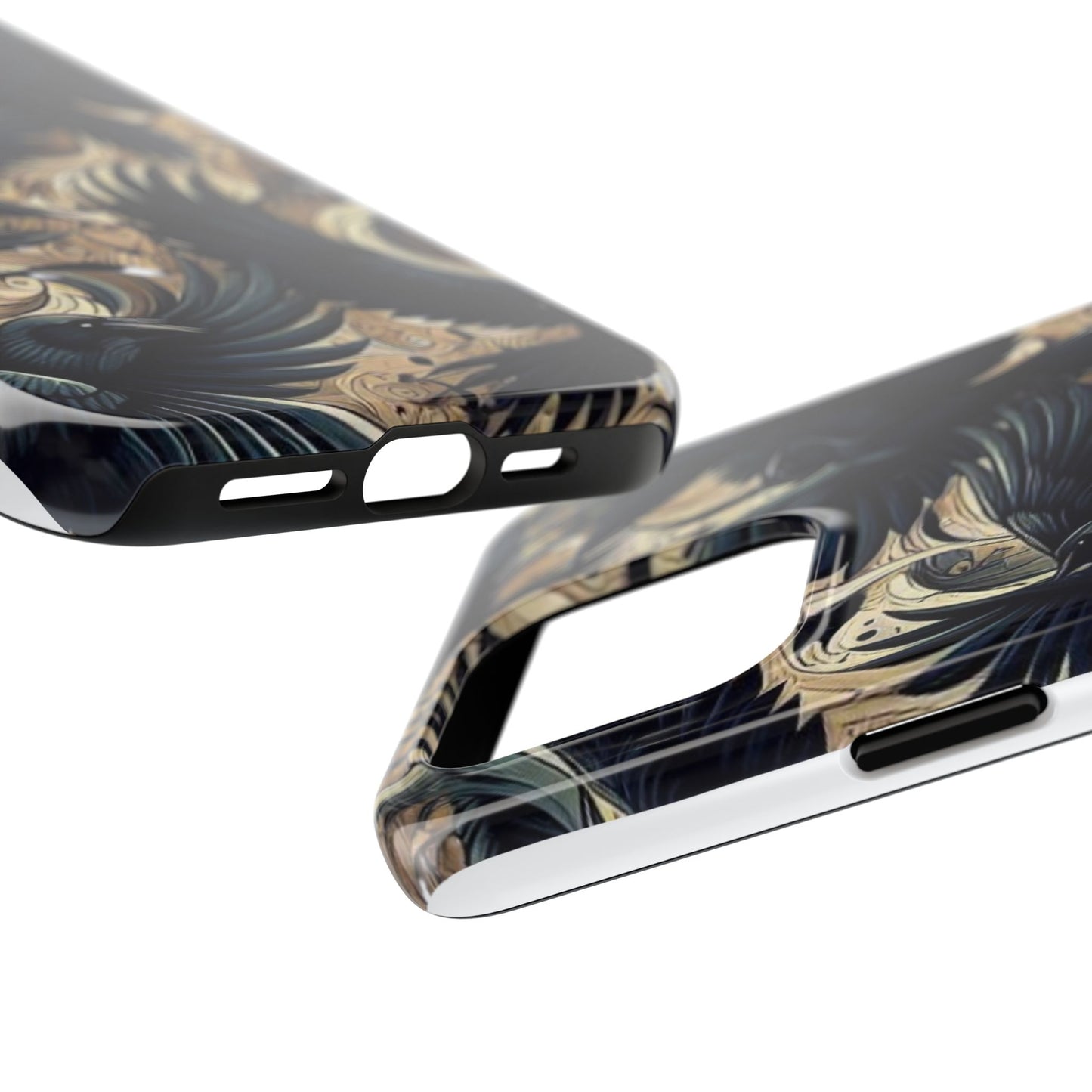 Bold Raven Phone Case | Tough and Protective | Unique Bird Design | Gift for Nature Lovers | Halloween and Fall Decor