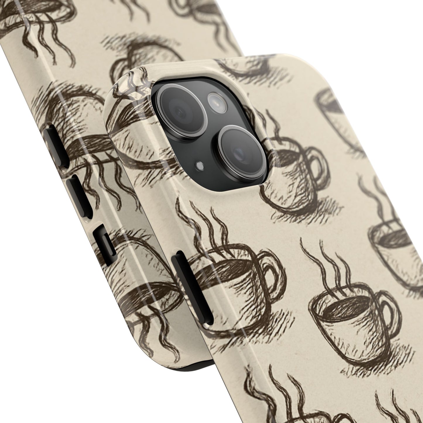 Elegant Coffee Cup Phone Cases - Stylish Tough Cases for Coffee Lovers, Gift for Tea Enthusiasts, Unique Phone Accessory