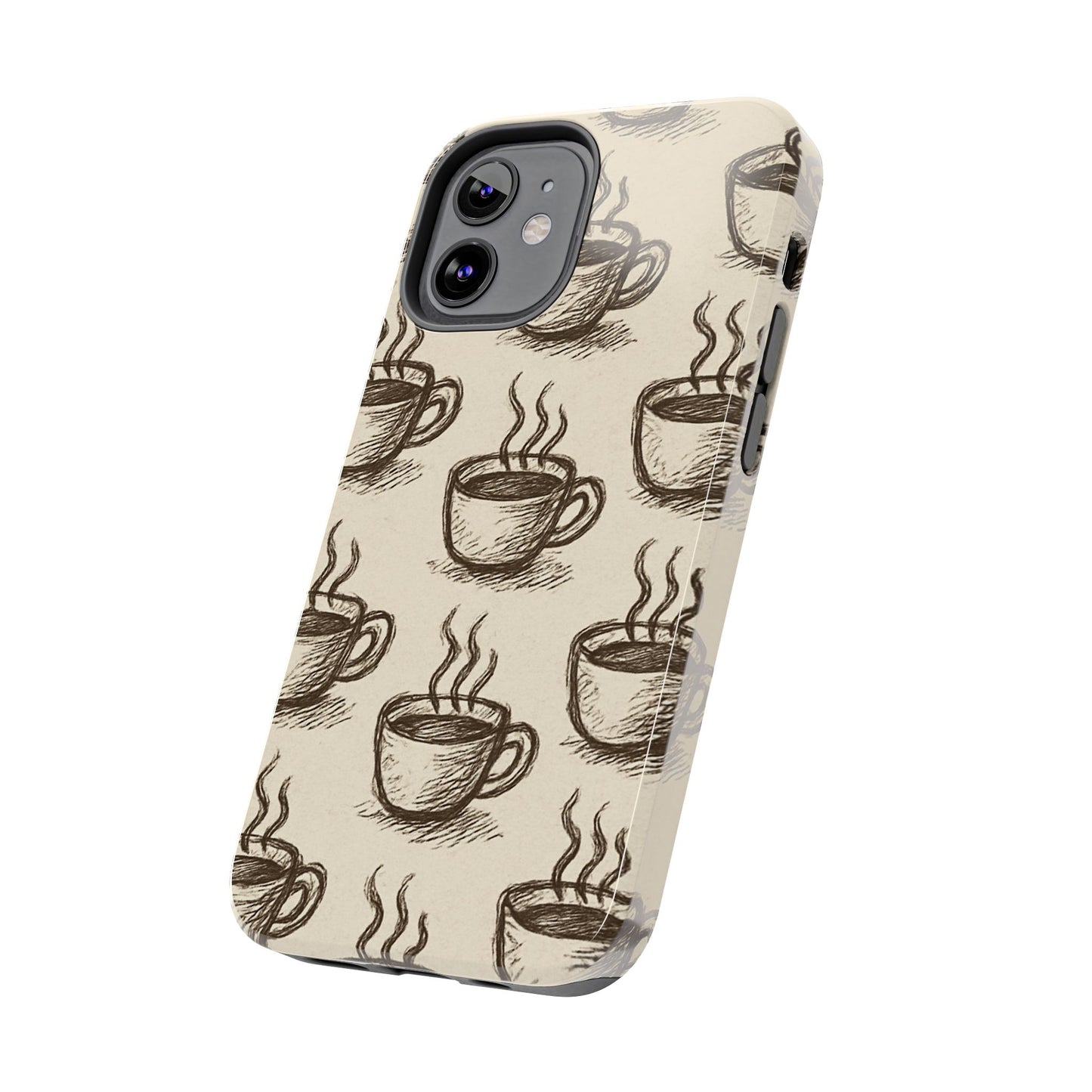 Elegant Coffee Cup Phone Cases - Stylish Tough Cases for Coffee Lovers, Gift for Tea Enthusiasts, Unique Phone Accessory