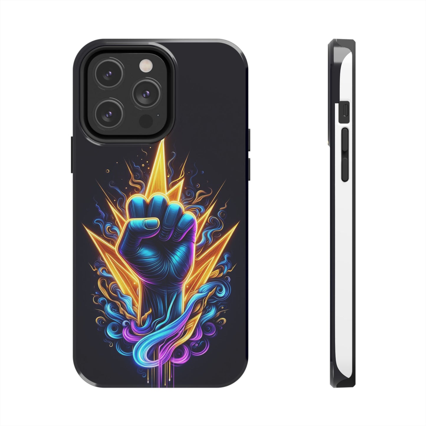 Vibrant Tough Phone Case, Unique Phone Protector, Gift for Him, Colorful Smartphone Cover, Inspirational Design