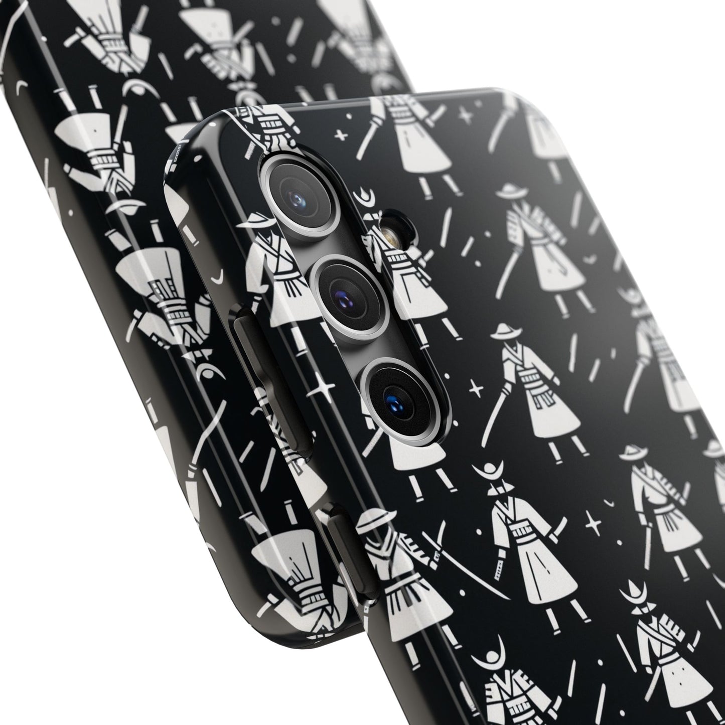 Warrior Pattern Tough Phone Cases, Durable Phone Cover, Unique Gift for Gamers, Protection from Drops, Stylish Phone Accessories