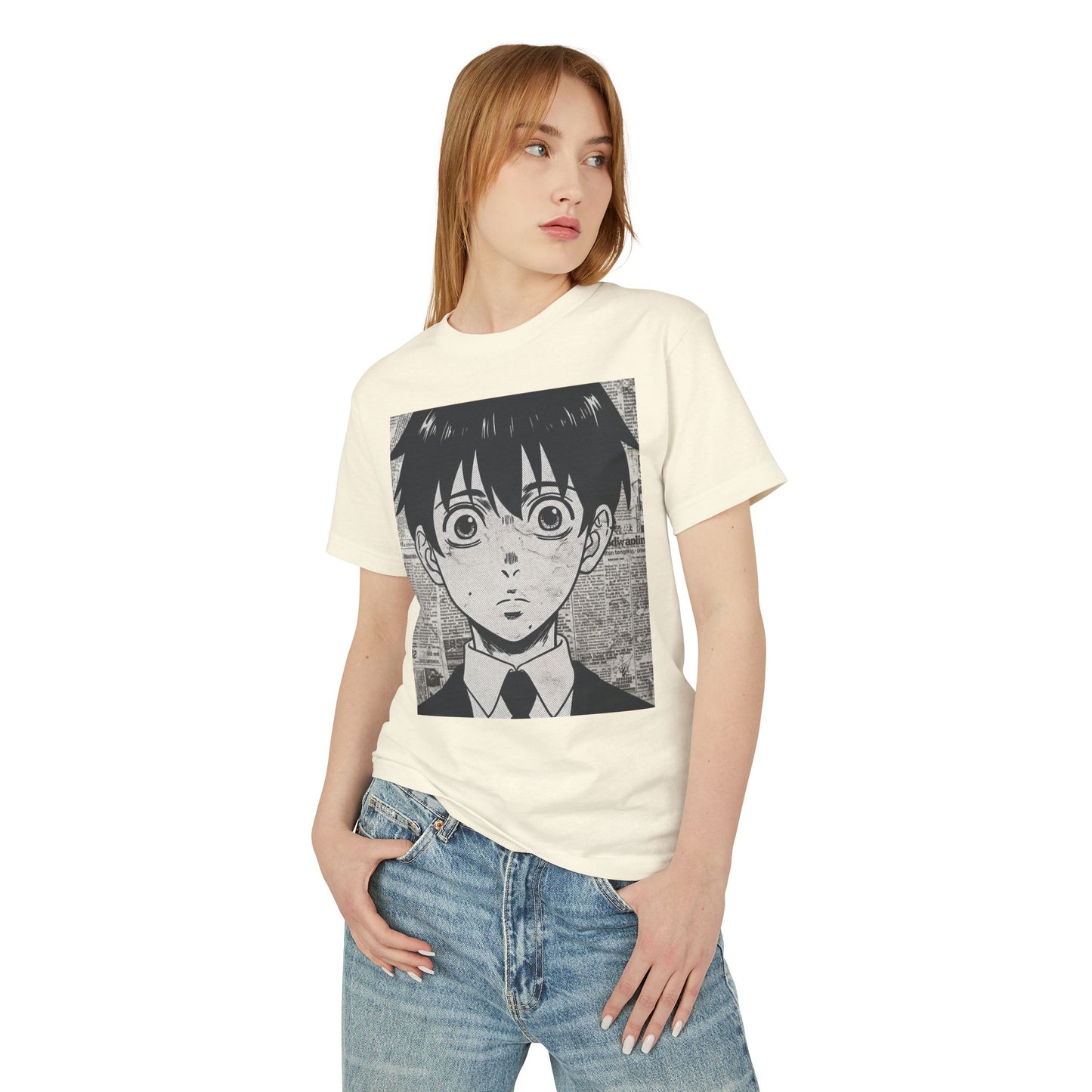 Anime Inspired Heavyweight Cotton Tee | Casual Streetwear, Gift for Fans, Graphic Tee, Comfortable Everyday Wear, Unique Style