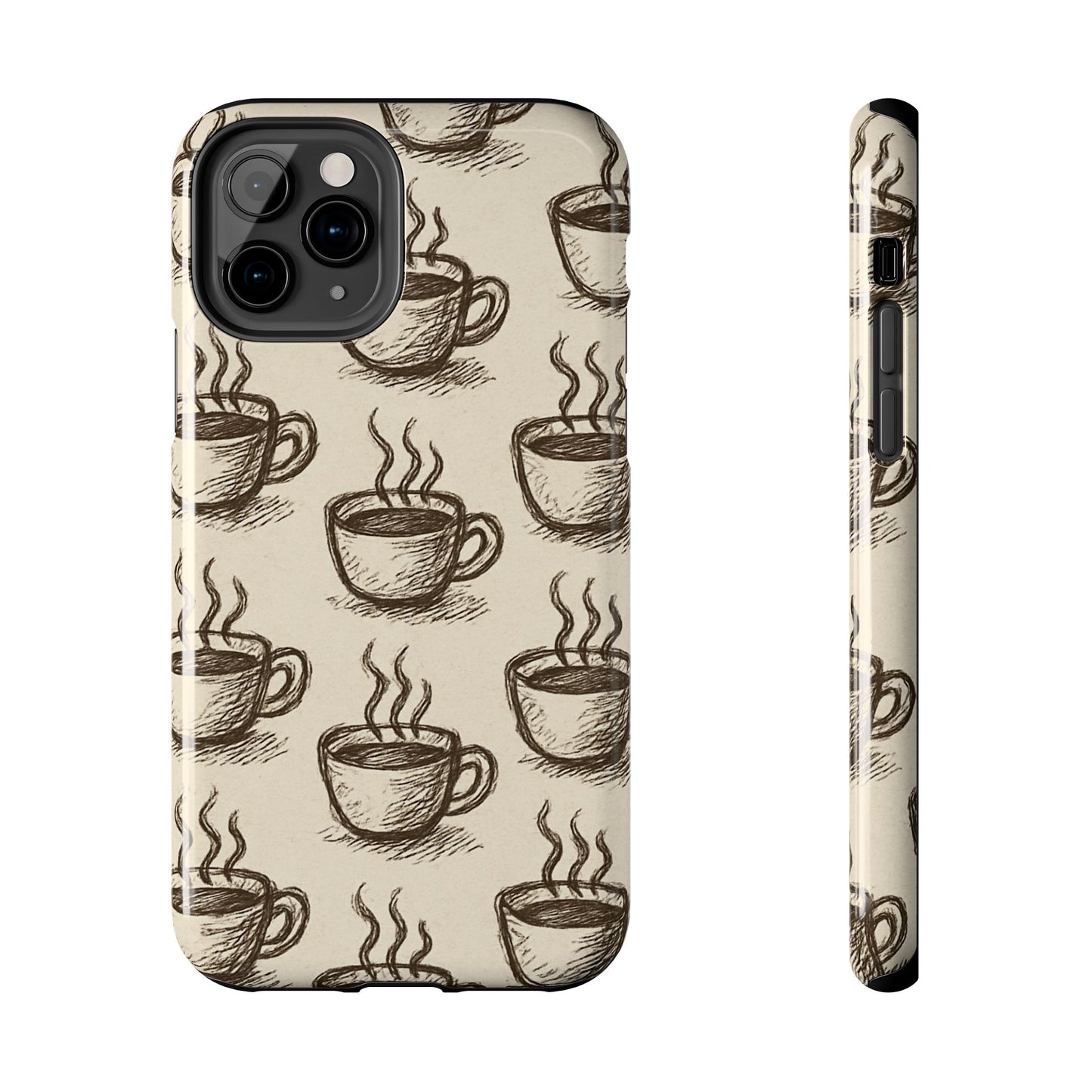 Elegant Coffee Cup Phone Cases - Stylish Tough Cases for Coffee Lovers, Gift for Tea Enthusiasts, Unique Phone Accessory