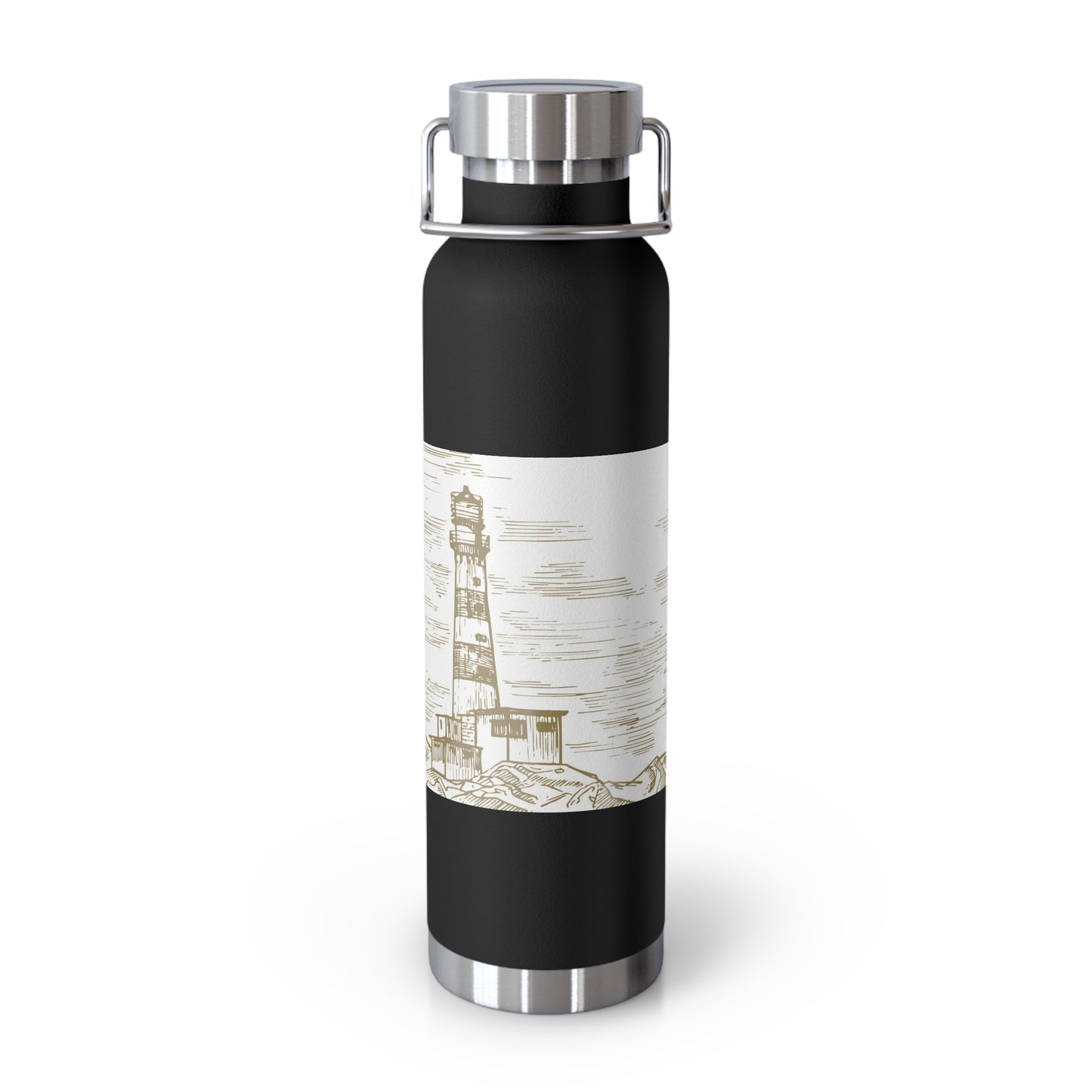 Lighthouse Insulated Water Bottle - 22oz Copper Vacuum Flask