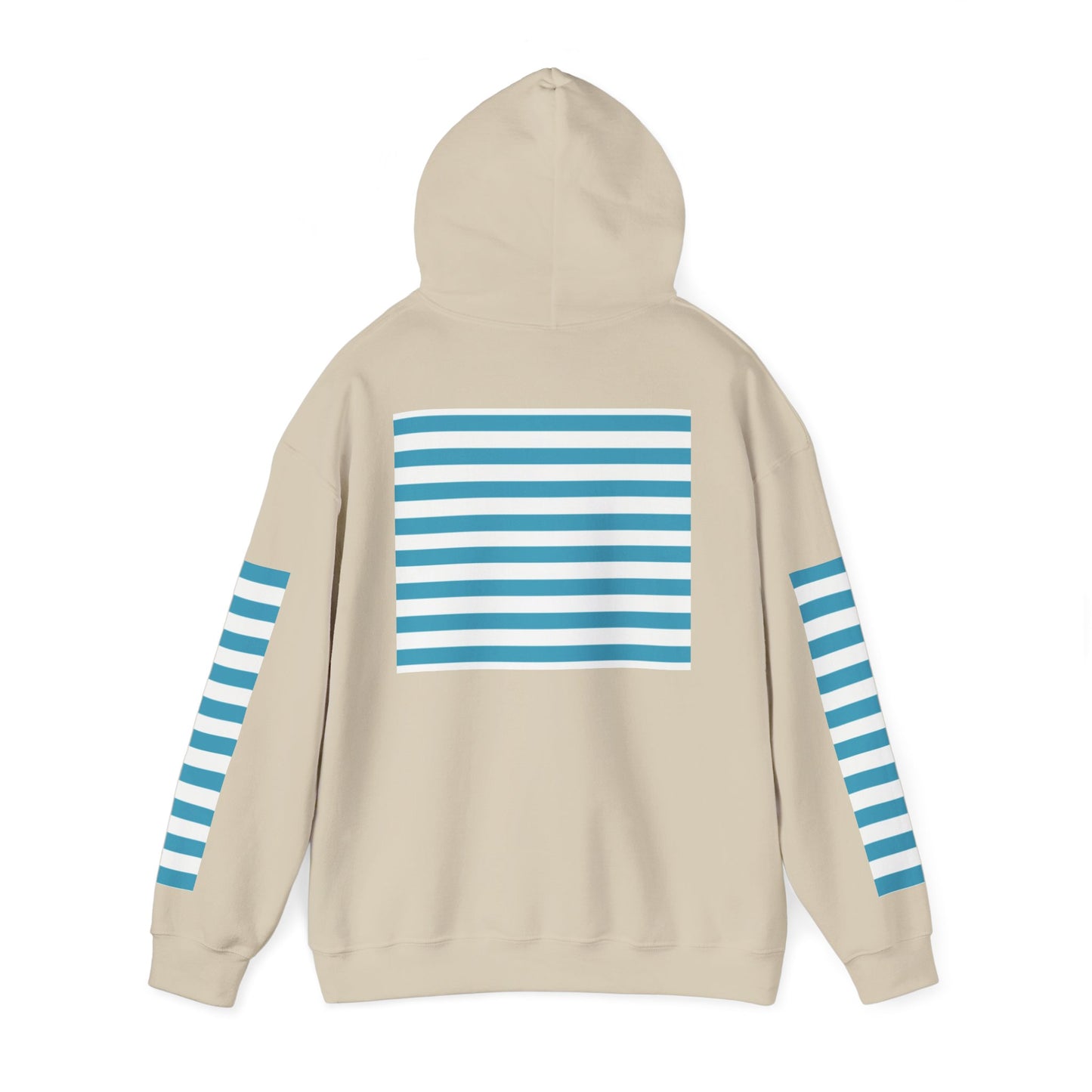 Unisex Striped Heavy Blend Hoodie - Cozy Fashion Statement