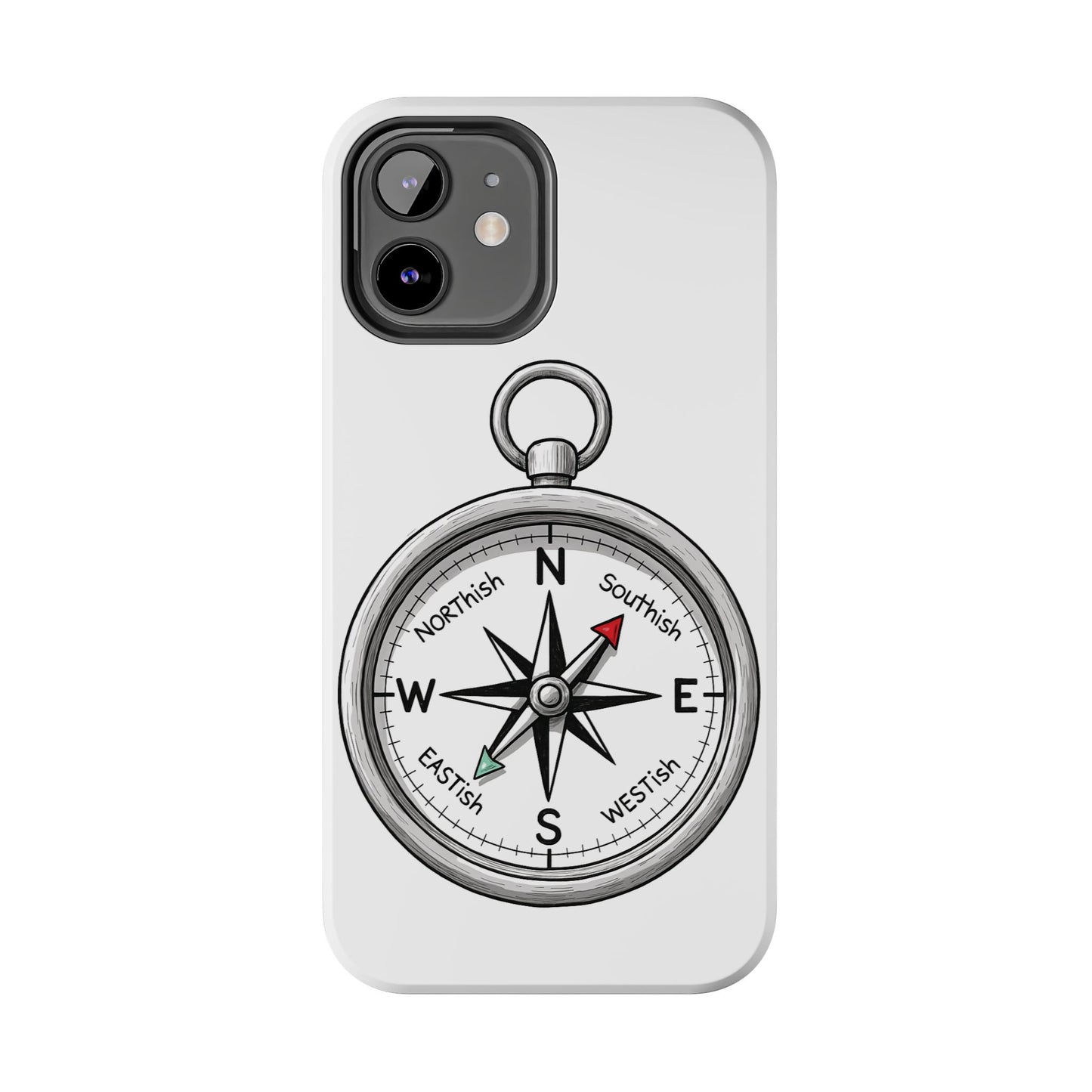Compass Phone Case | Adventure Ready Tough Case, Gifts for Travelers, Unique Phone Accessories, Birthday Present, Personalized Design