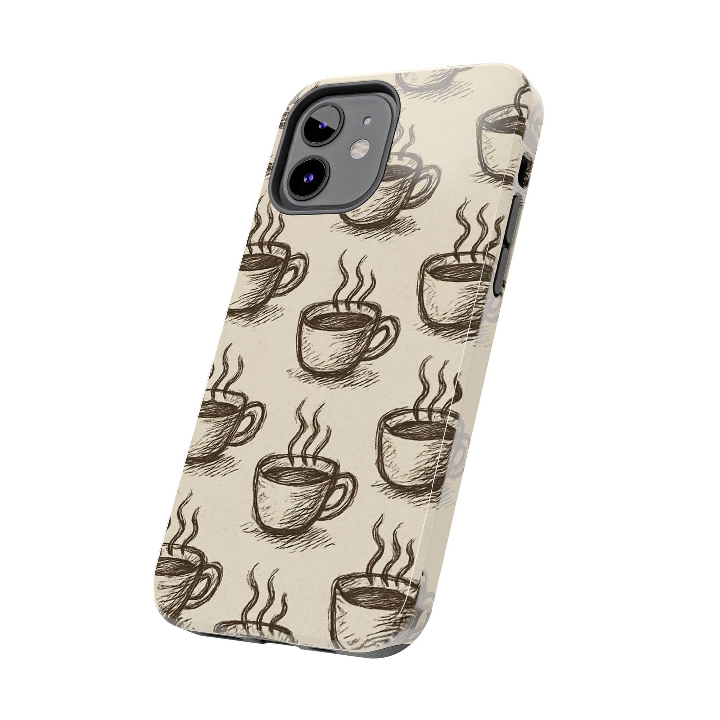 Elegant Coffee Cup Phone Cases - Stylish Tough Cases for Coffee Lovers, Gift for Tea Enthusiasts, Unique Phone Accessory