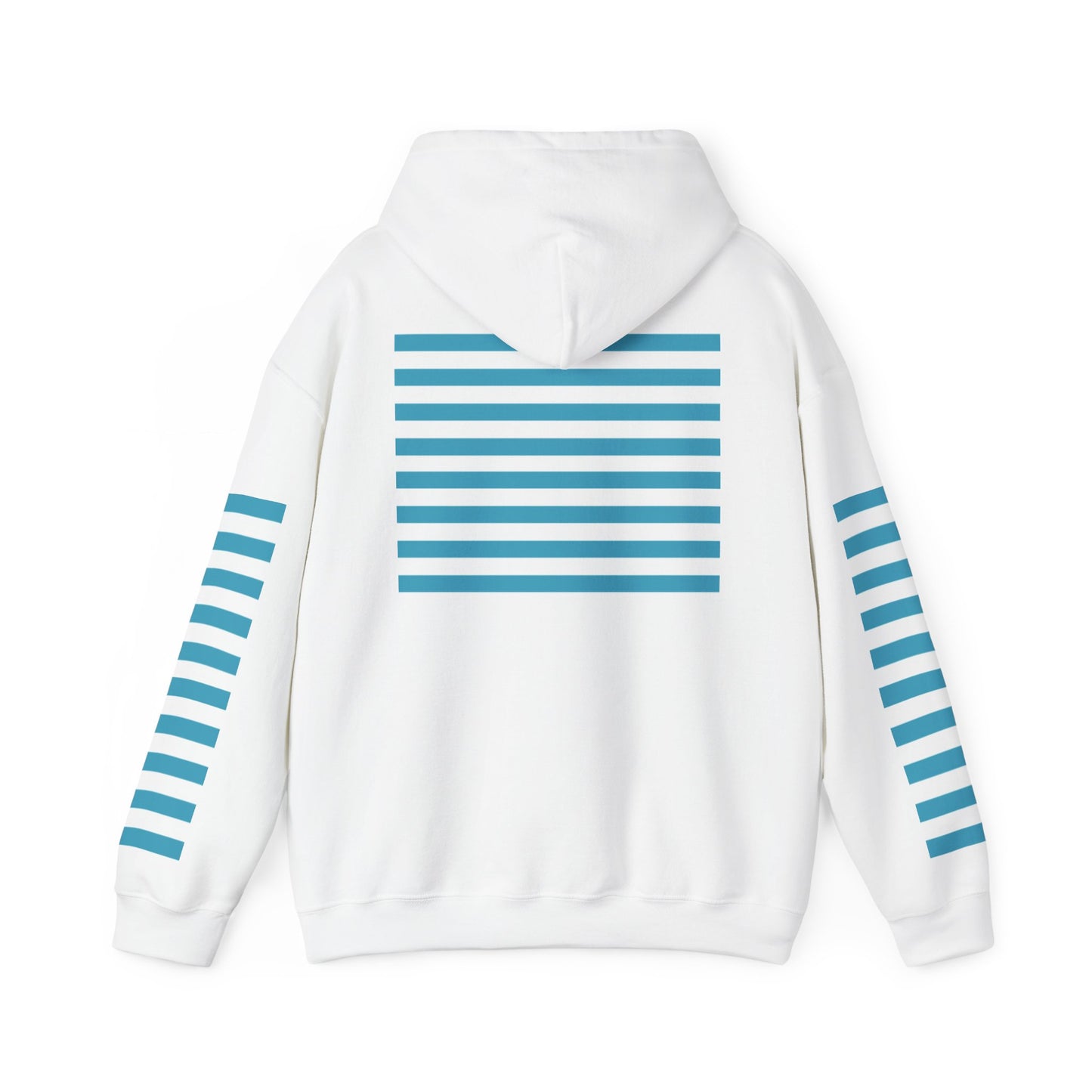 Unisex Striped Heavy Blend Hoodie - Cozy Fashion Statement