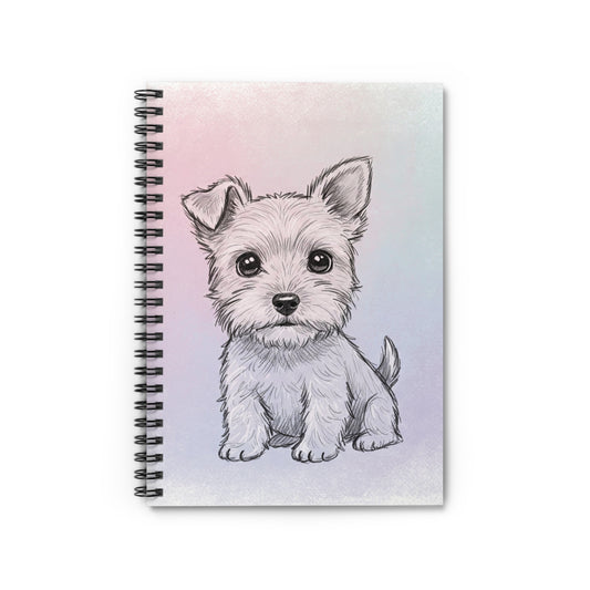 Cute Puppy Spiral Notebook - Perfect for Pet Lovers, Journal, School Supplies, Dog Enthusiasts, Gift for Kids