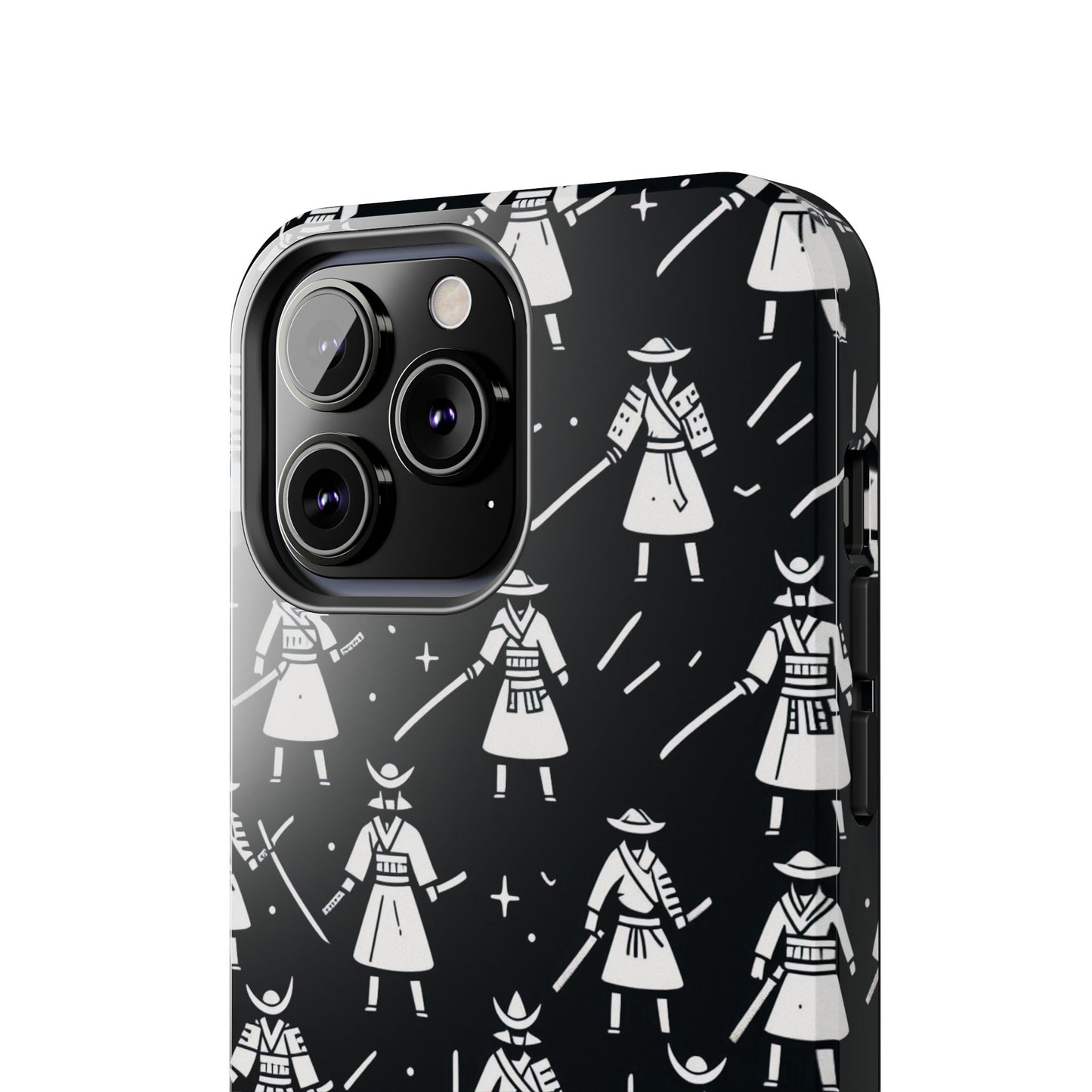 Warrior Pattern Tough Phone Cases, Durable Phone Cover, Unique Gift for Gamers, Protection from Drops, Stylish Phone Accessories