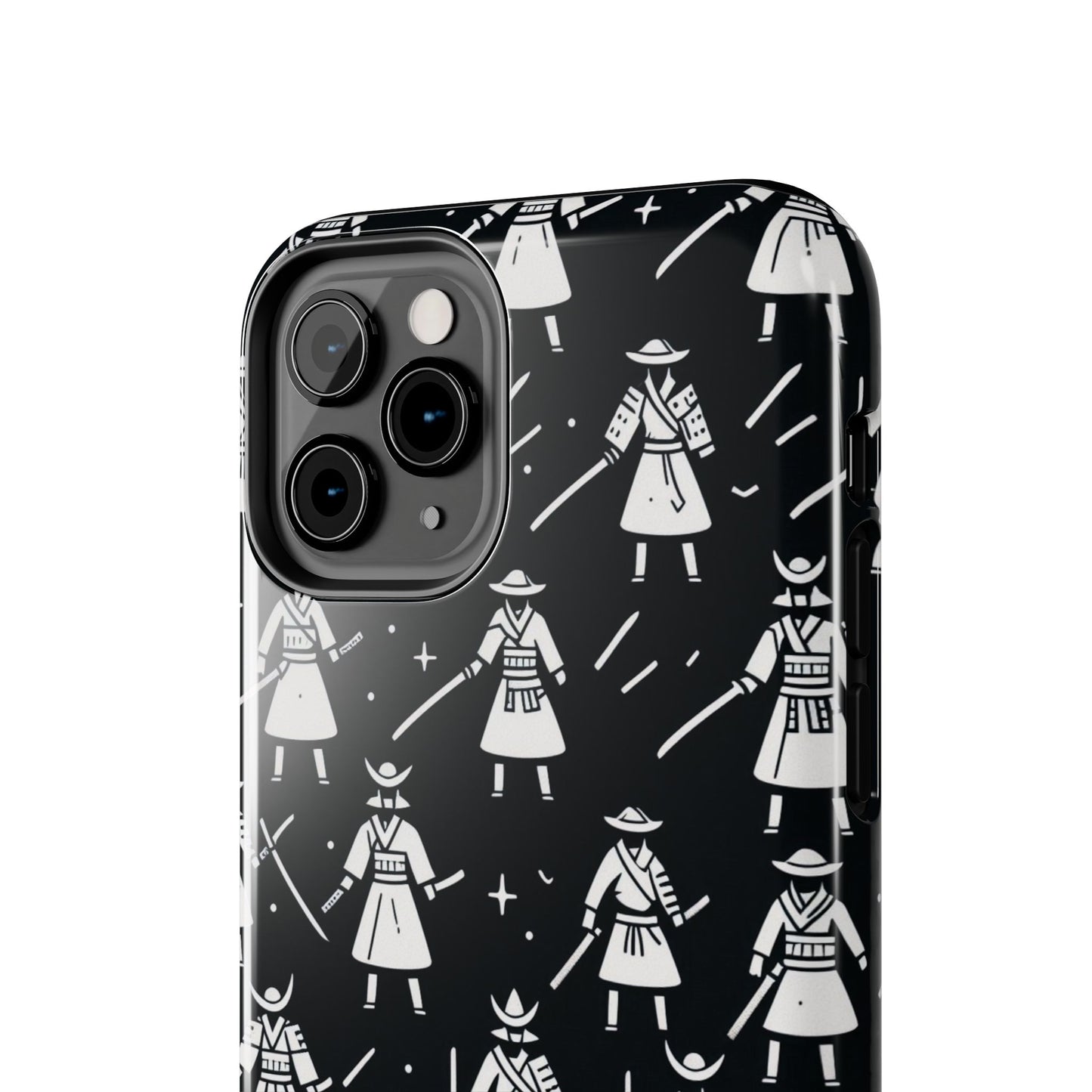 Warrior Pattern Tough Phone Cases, Durable Phone Cover, Unique Gift for Gamers, Protection from Drops, Stylish Phone Accessories