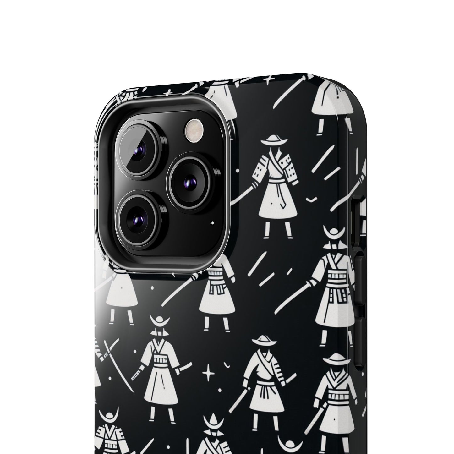 Warrior Pattern Tough Phone Cases, Durable Phone Cover, Unique Gift for Gamers, Protection from Drops, Stylish Phone Accessories