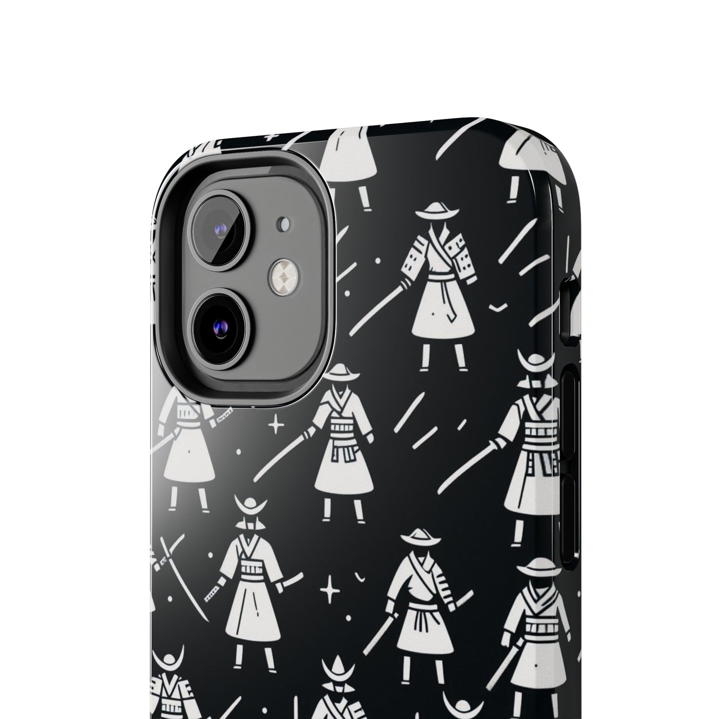 Warrior Pattern Tough Phone Cases, Durable Phone Cover, Unique Gift for Gamers, Protection from Drops, Stylish Phone Accessories